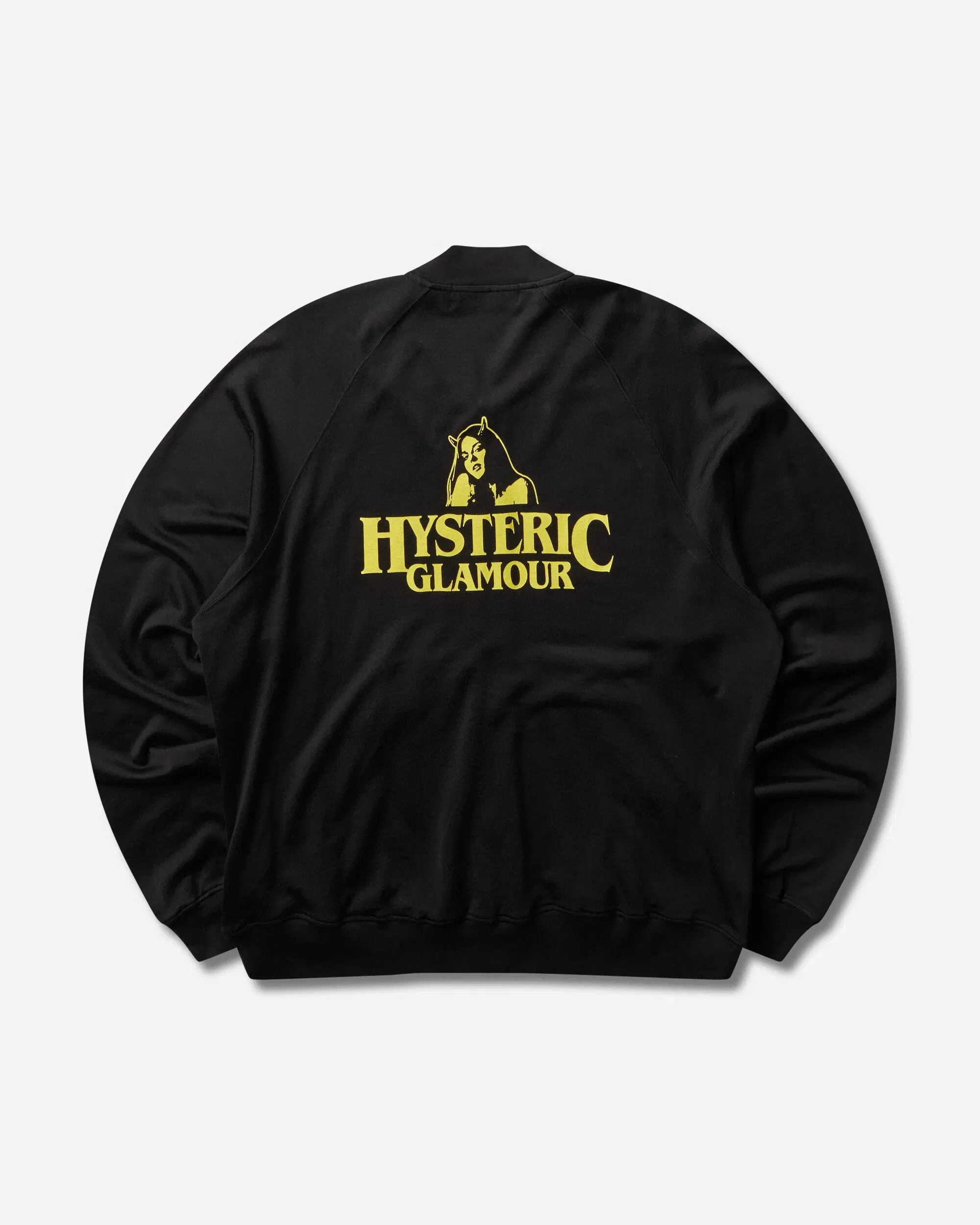 Hysteric Glamour Men's Satanic Woman Zip Sweatshirt Black