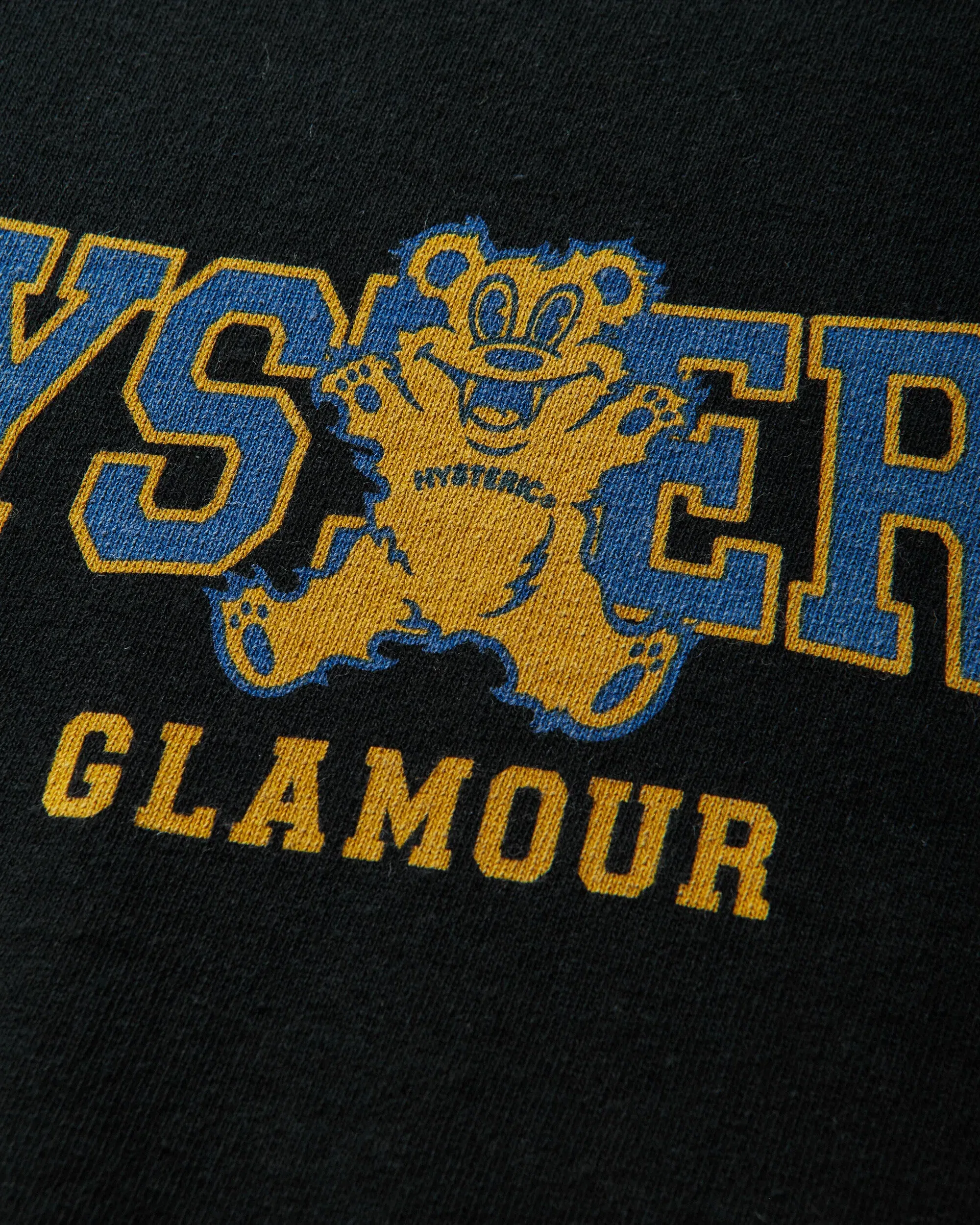 Hysteric Glamour Men's Firebear College Sweatshirt Black