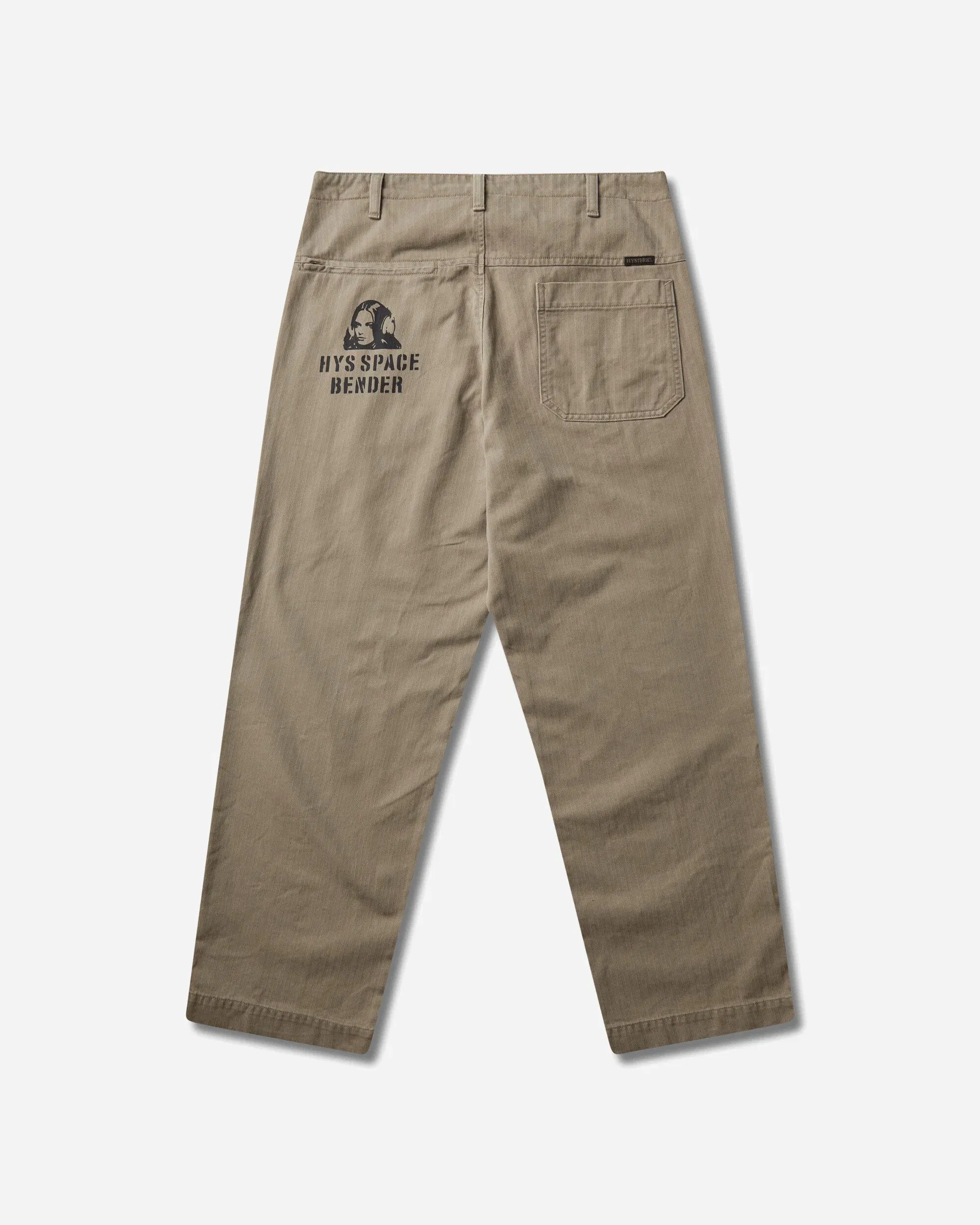 Hysteric Glamour Men's HYS Space Bender Trousers Khaki