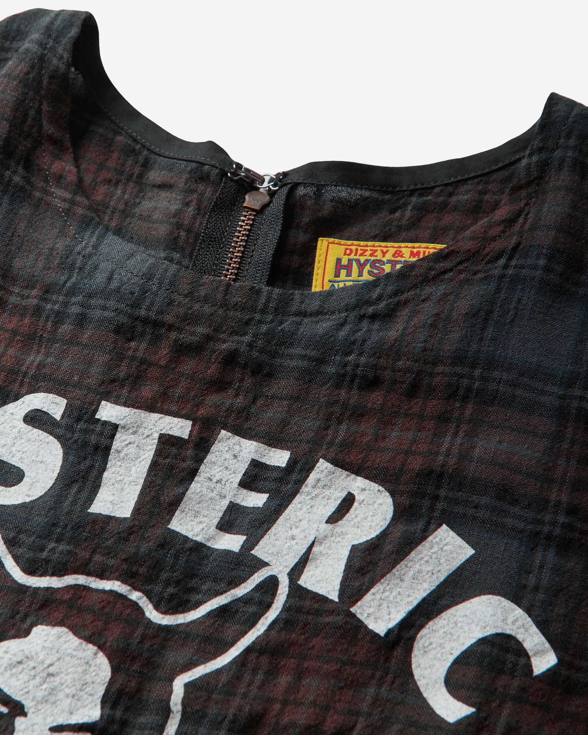 Hysteric Glamour Women's Speak No Evil Checkered Dress Red