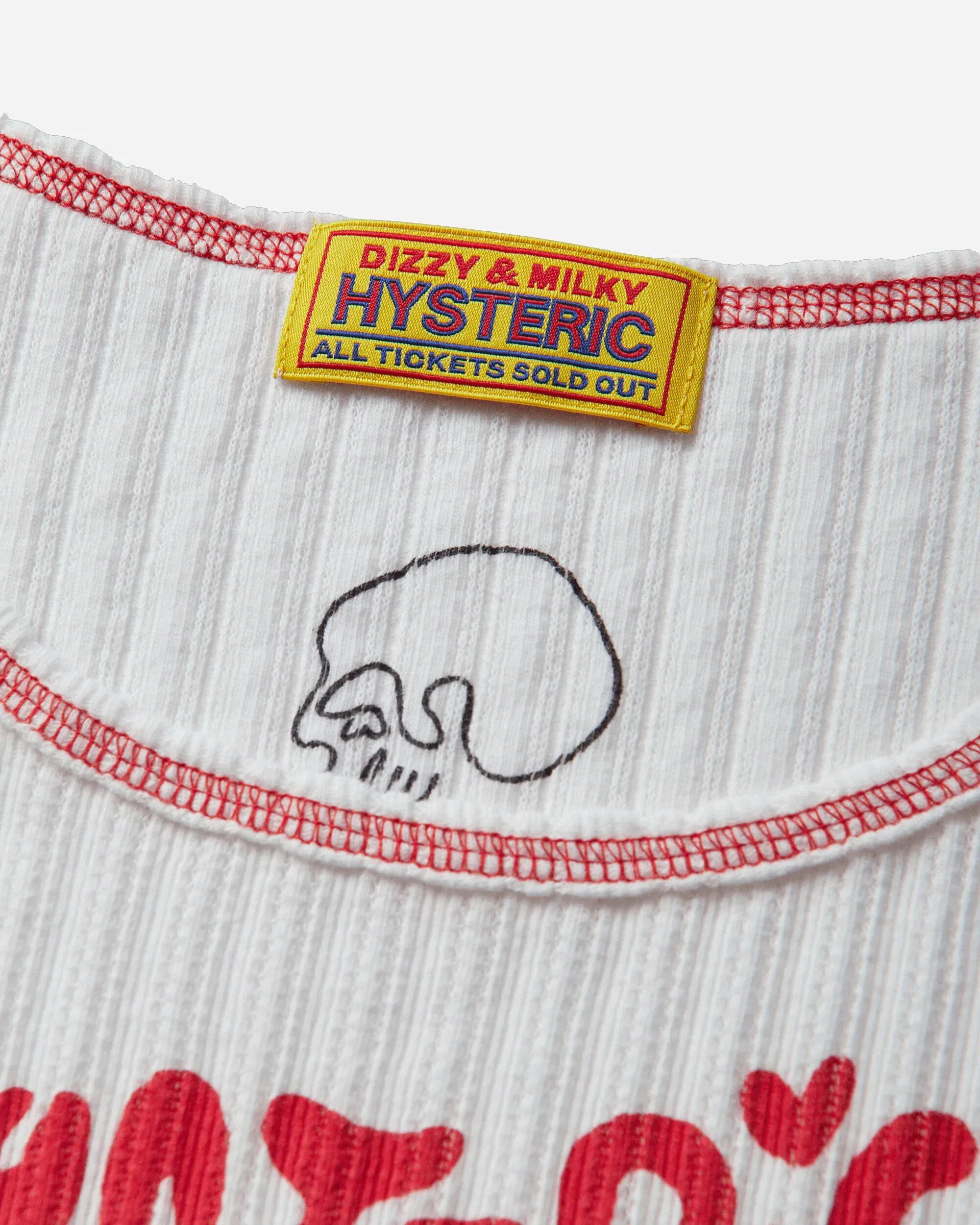 Hysteric Glamour Women's Ivy Johnson Naughty Kitty T-Shirt White