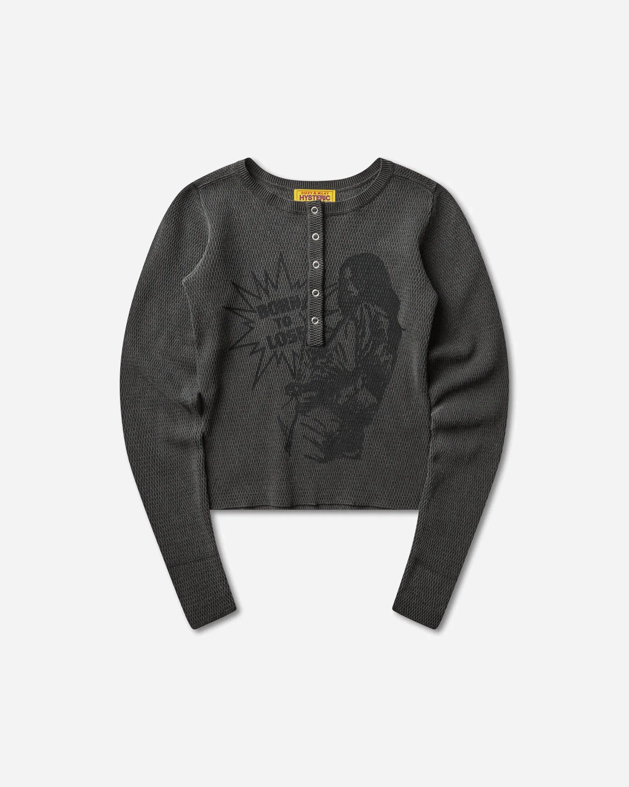Hysteric Glamour Women's Born To Lose Pullover Charcoal