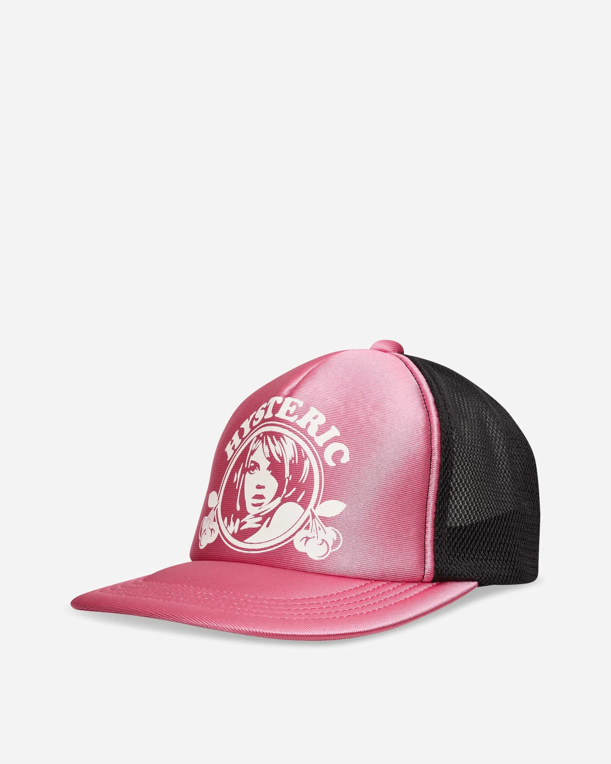 Hysteric Glamour Hysteric Cherry Glossy Mesh Cap Pink
