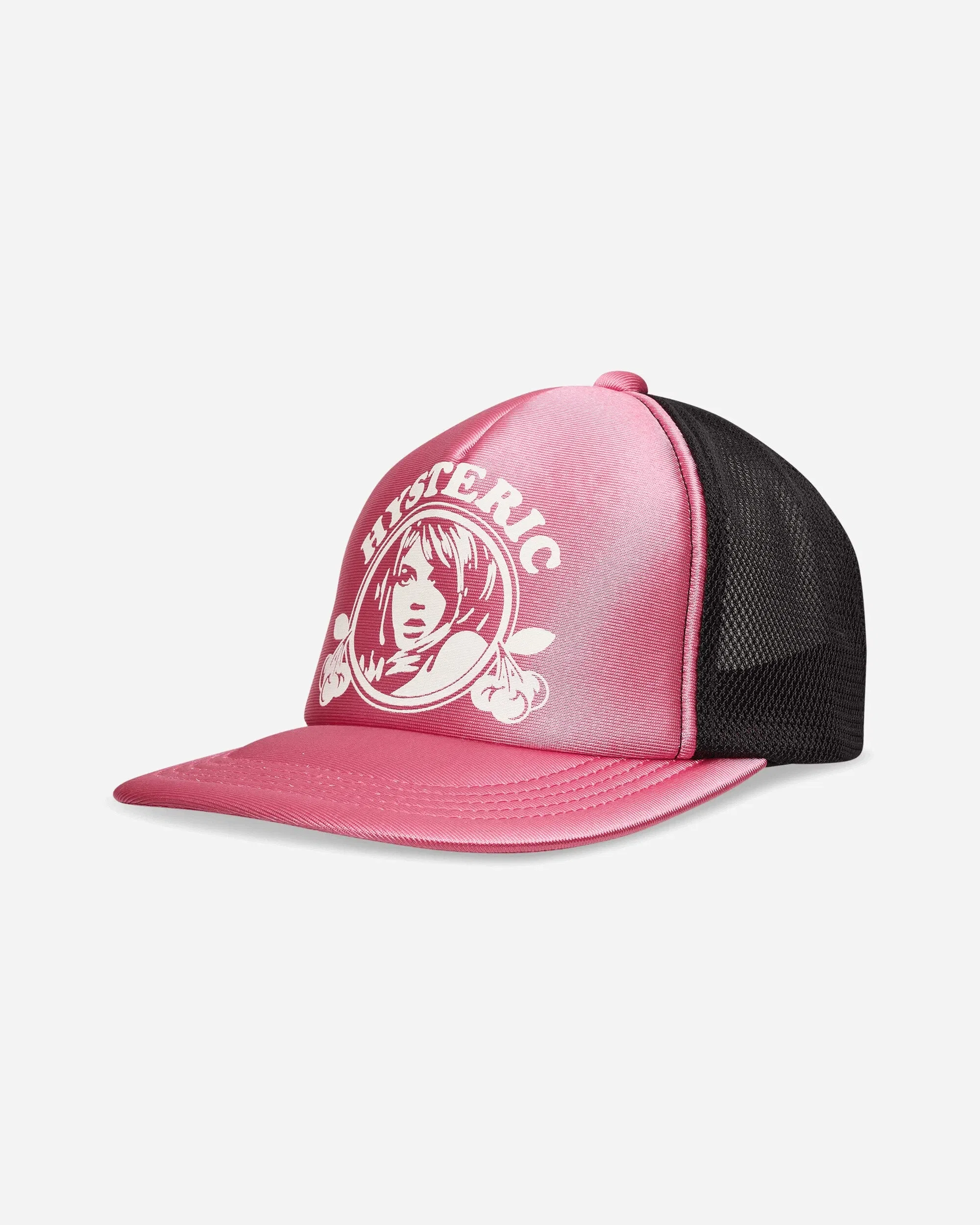 Hysteric Glamour Hysteric Cherry Glossy Mesh Cap Pink