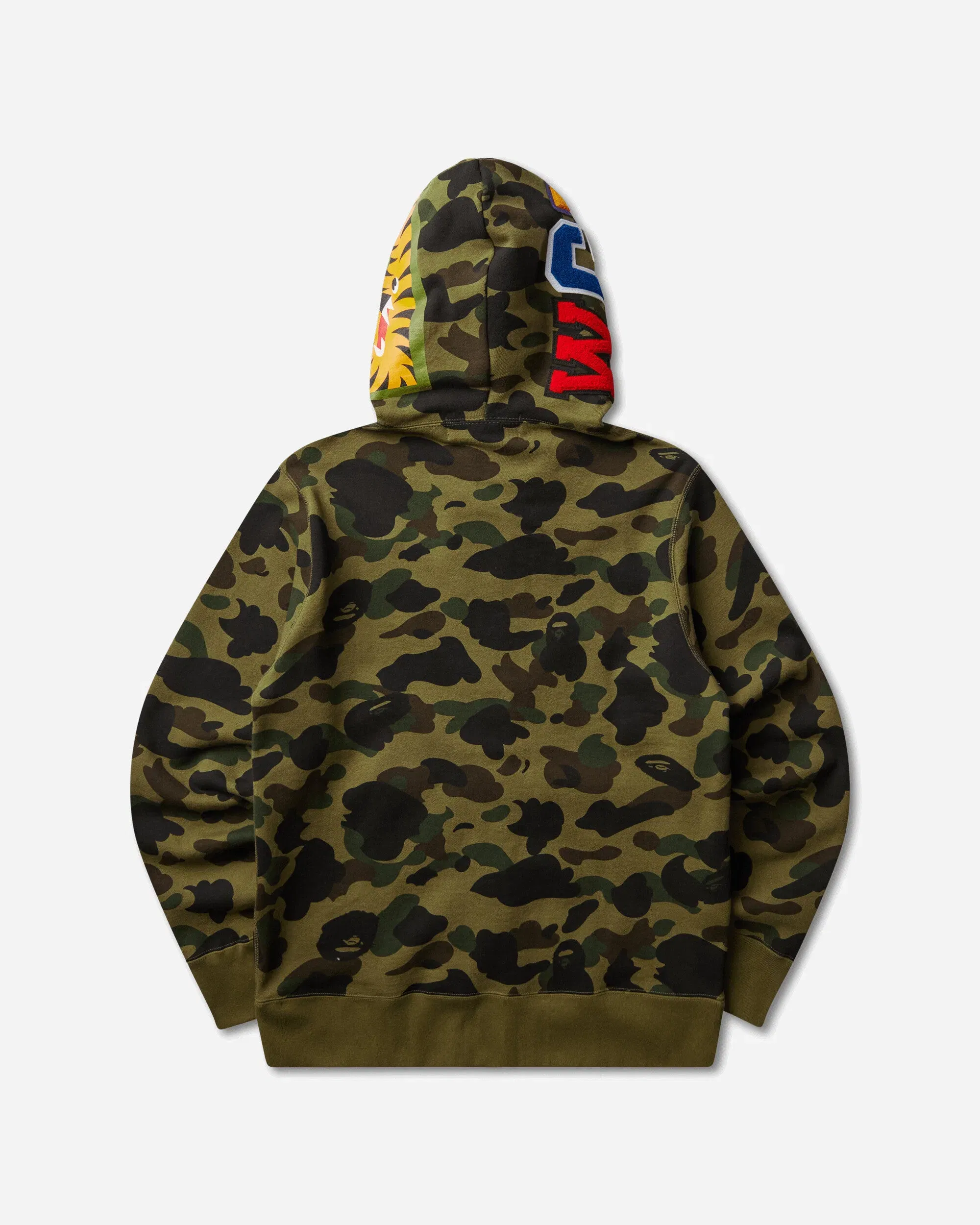 BAPE Men's 1st Camo Shark Full Zip Hoodie Green