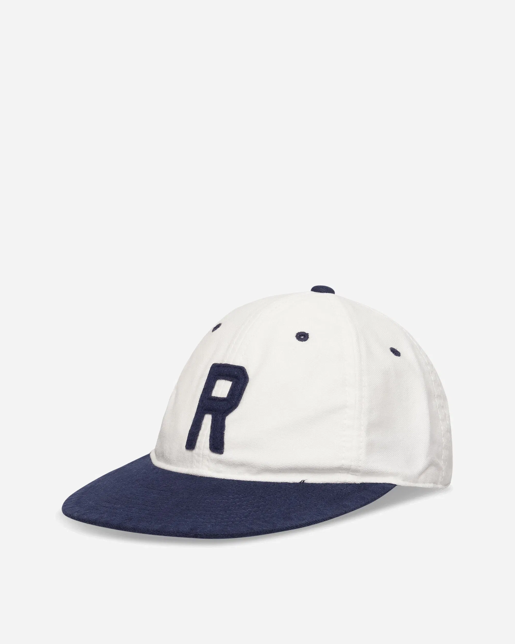 Polo Ralph Lauren Felt-Patch Chamois Ball Cap Deckwash White / Newport Navy