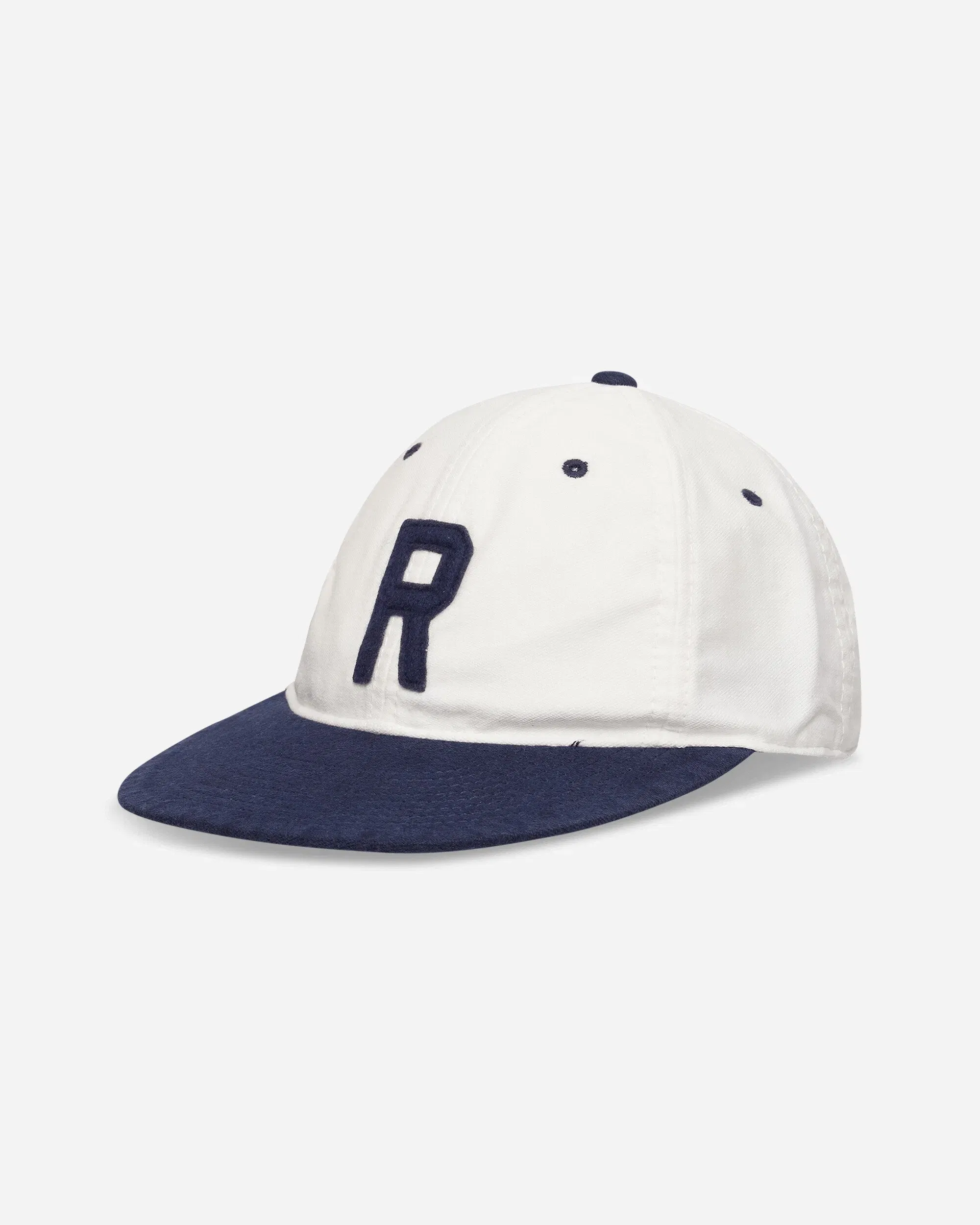 Polo Ralph Lauren Felt-Patch Chamois Ball Cap Deckwash White / Newport Navy
