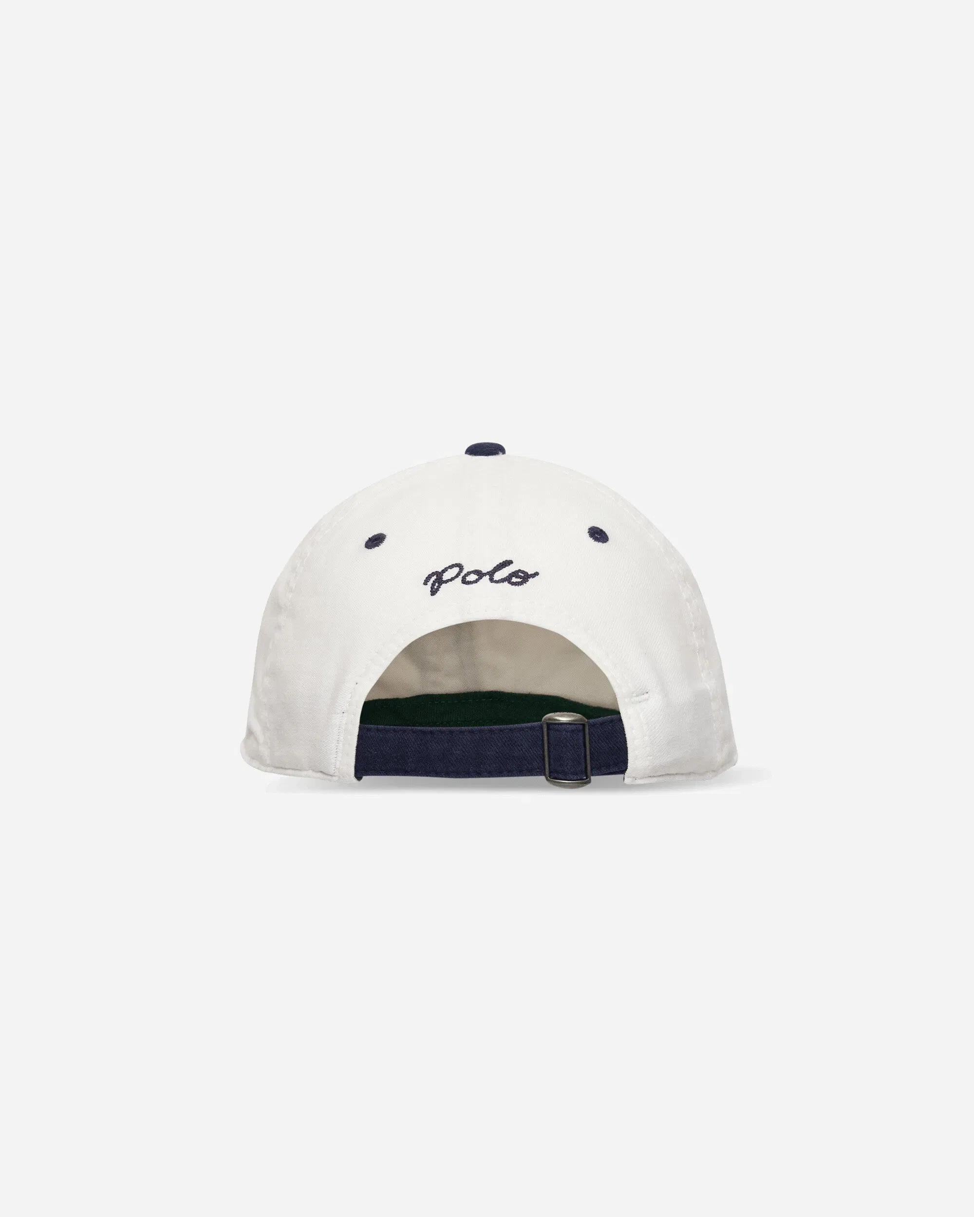Polo Ralph Lauren Felt-Patch Chamois Ball Cap Deckwash White / Newport Navy