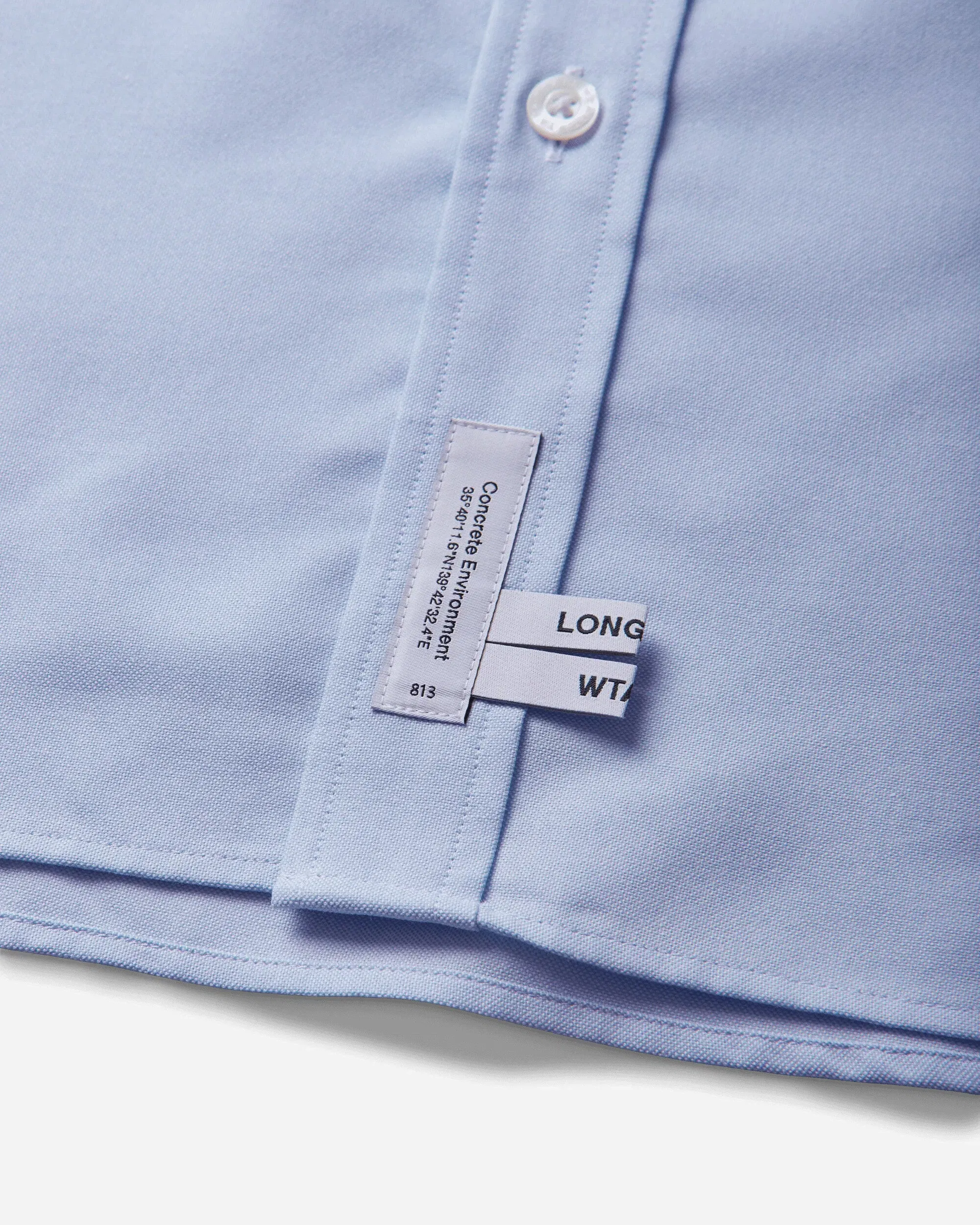WTAPS Men's BD 01 Longsleeve Shirt Blue