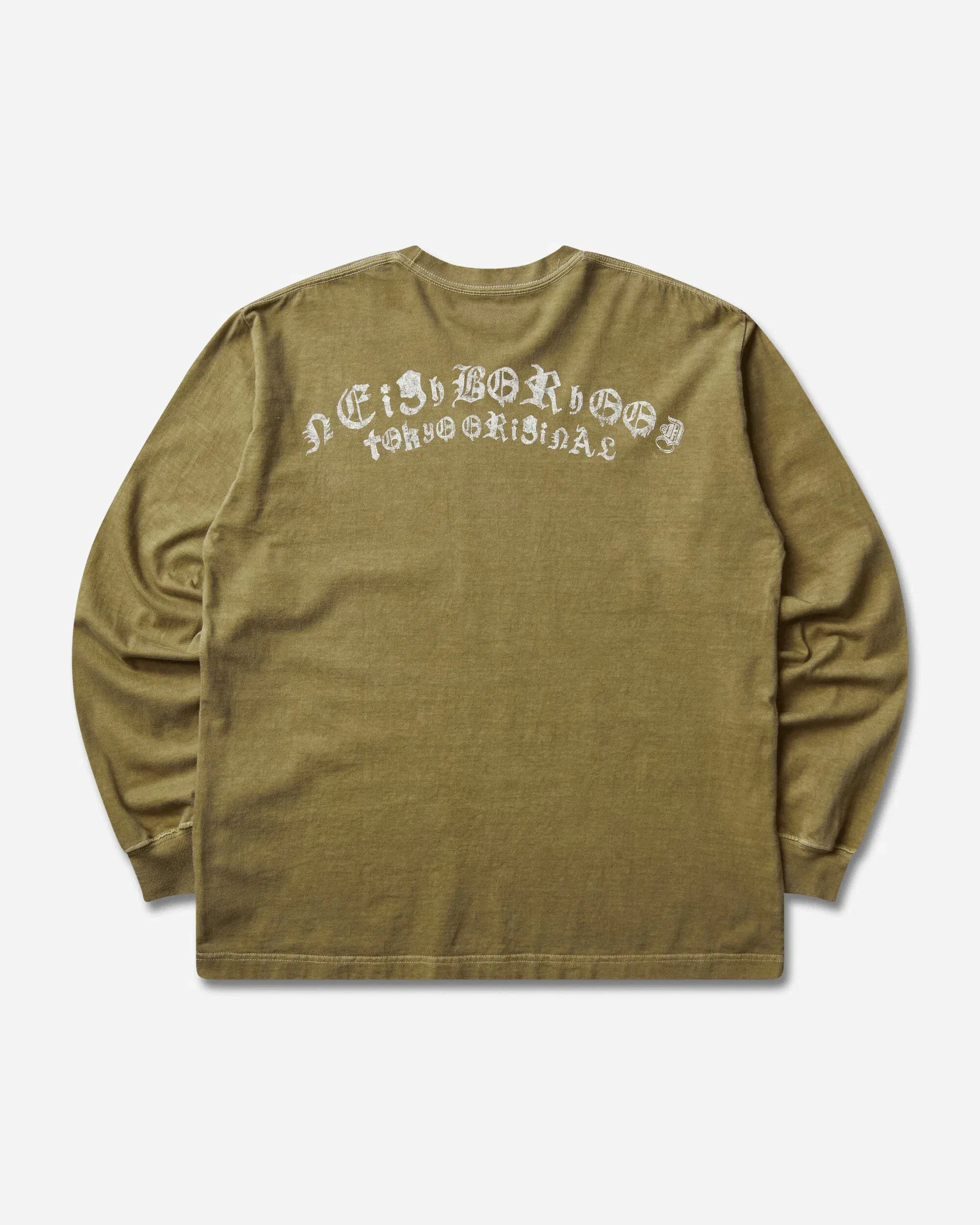 Neighborhood Men's LS-5 Longsleeve T-Shirt Olive Drab