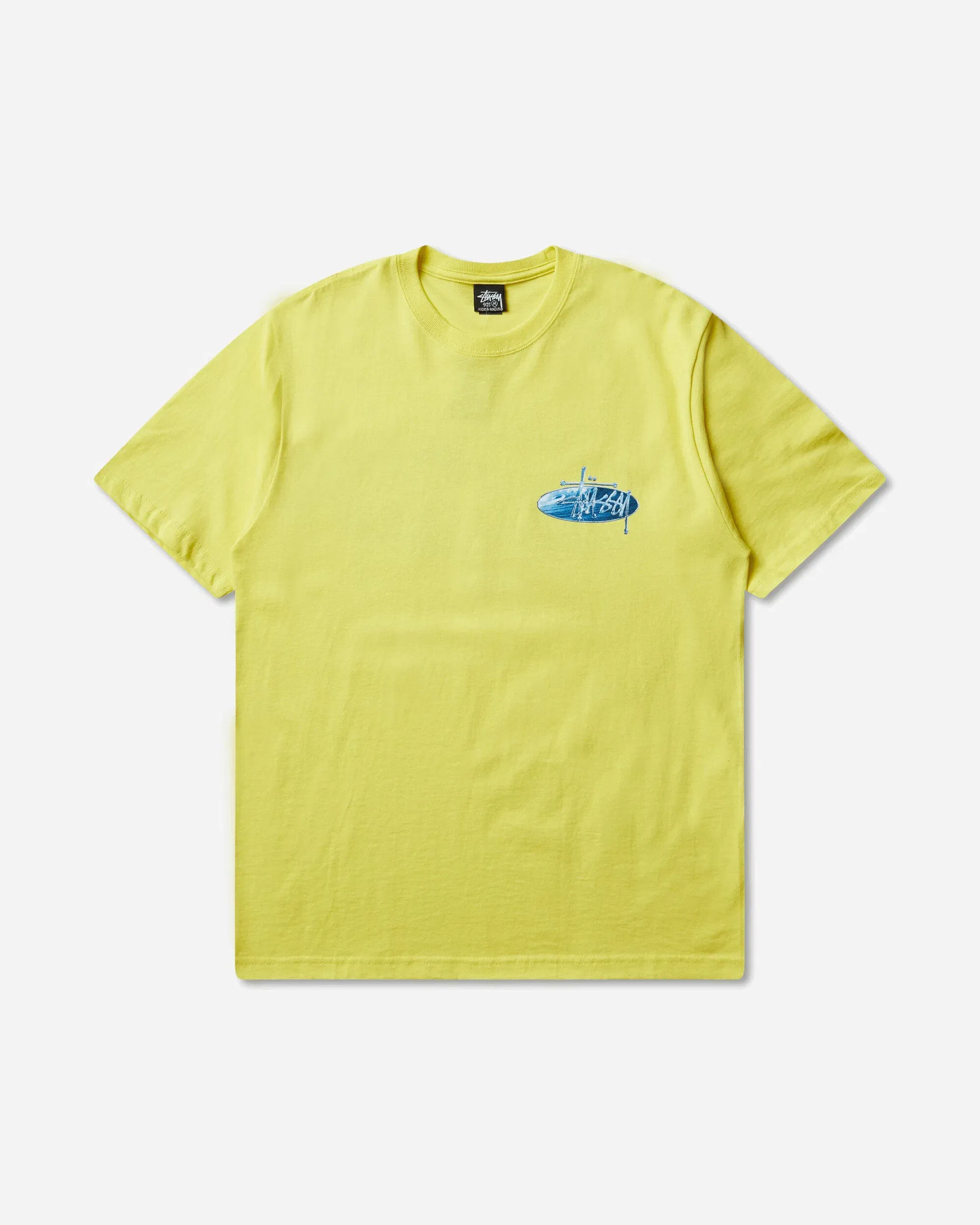 Stussy Wave Oval T-Shirt Lemon