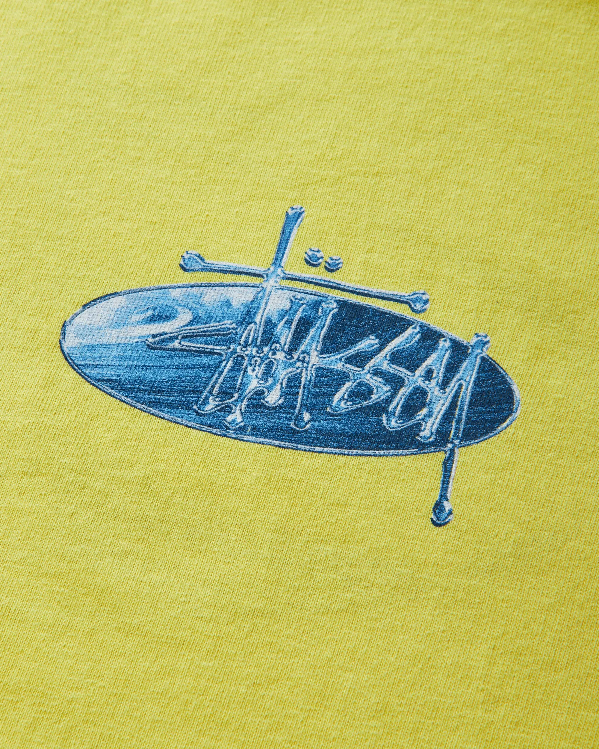 Stussy Wave Oval T-Shirt Lemon