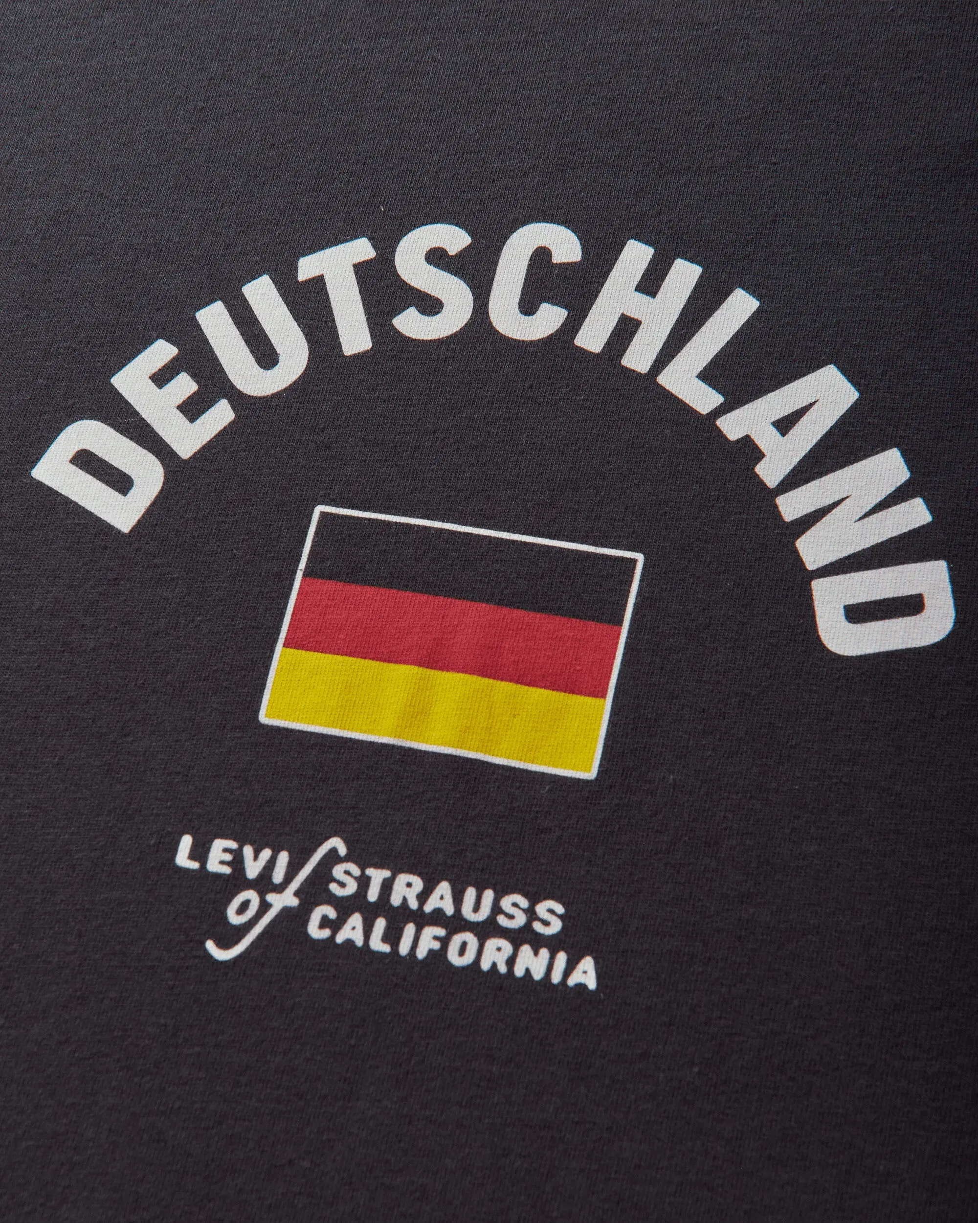 Levi's Men's Deutschland Ringer T-Shirt Black