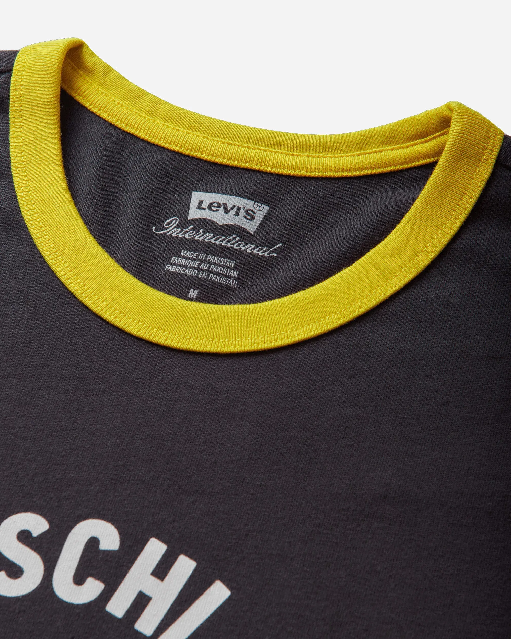 Levi's Men's Deutschland Ringer T-Shirt Black