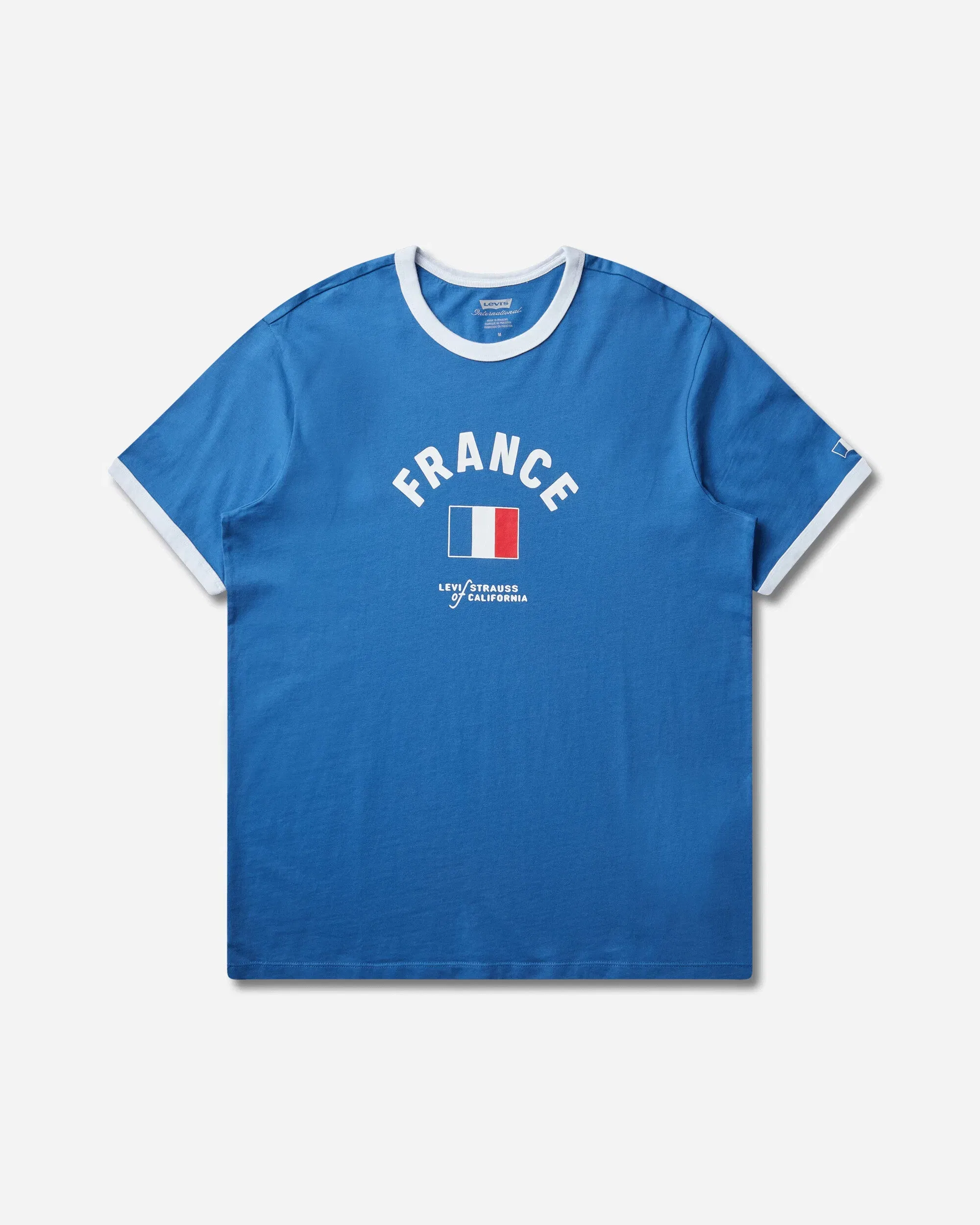 Levi's Men's France Ringer T-Shirt Blue