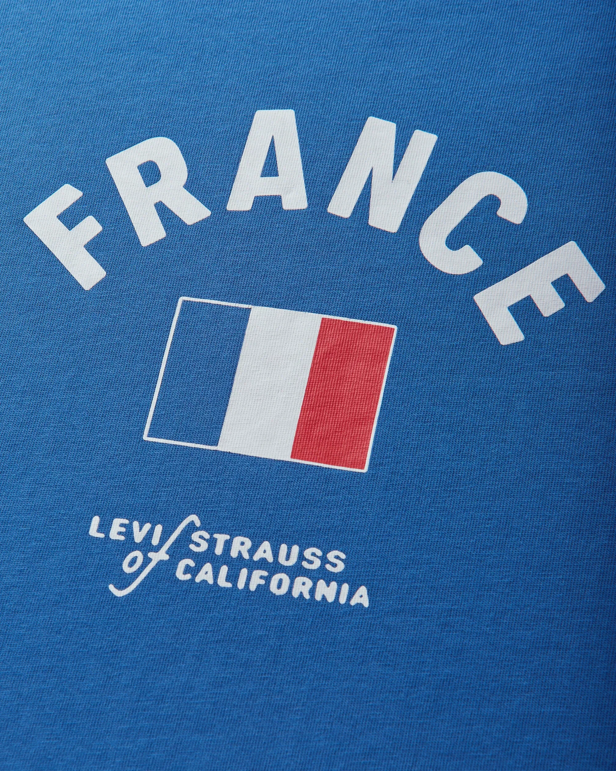 Levi's Men's France Ringer T-Shirt Blue