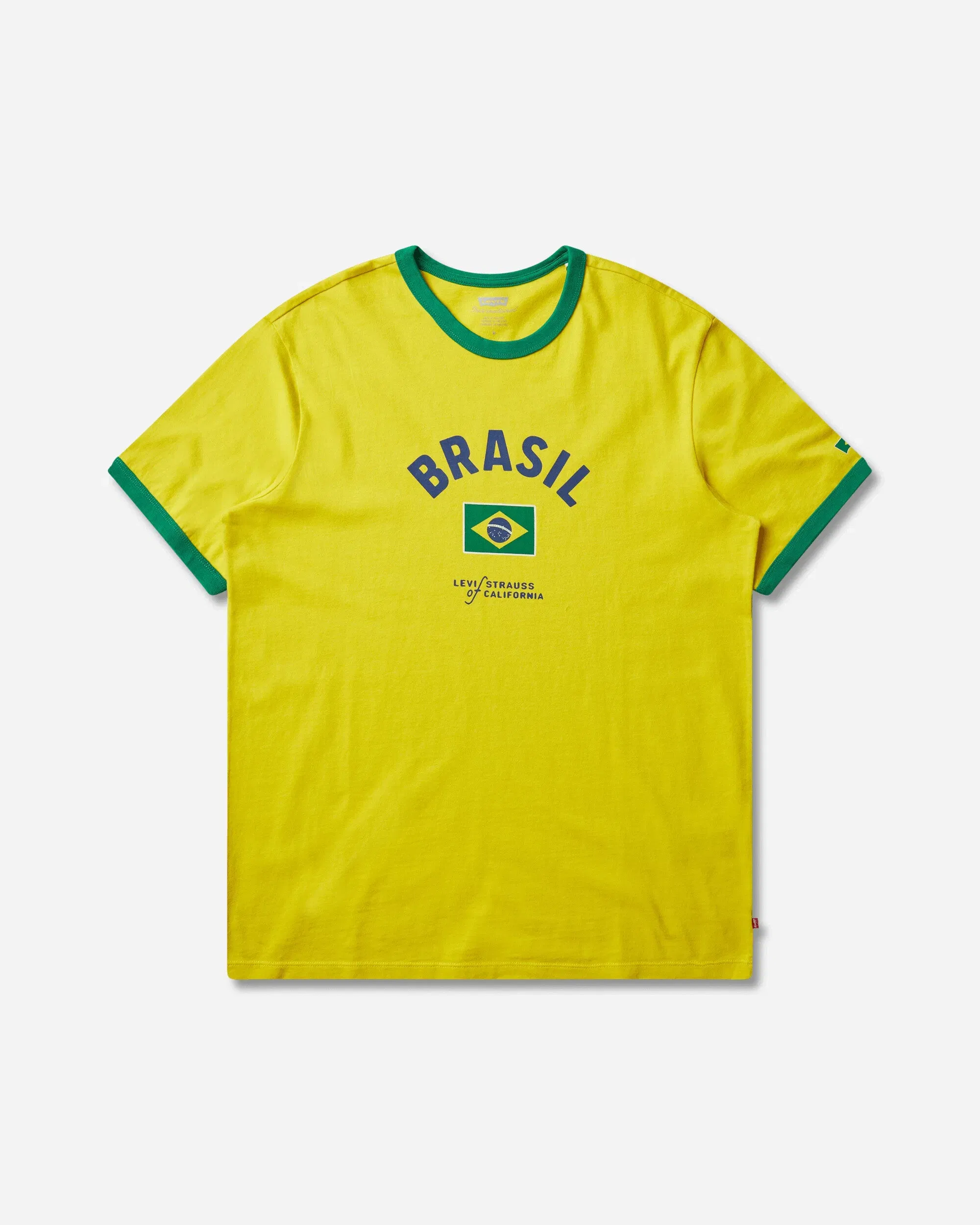 Levi's Men's Brazil Ringer T-Shirt Yellow