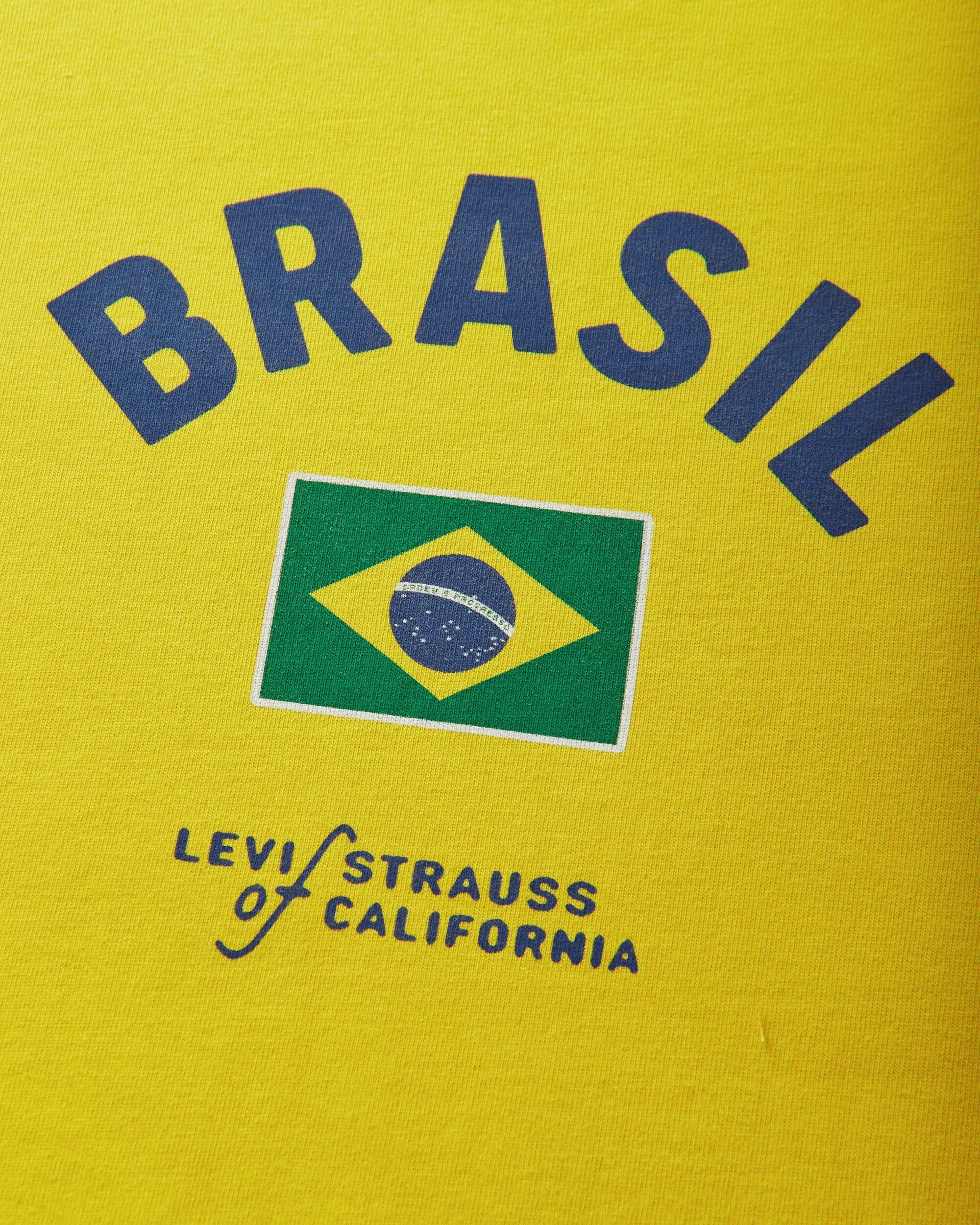 Levi's Men's Brazil Ringer T-Shirt Yellow
