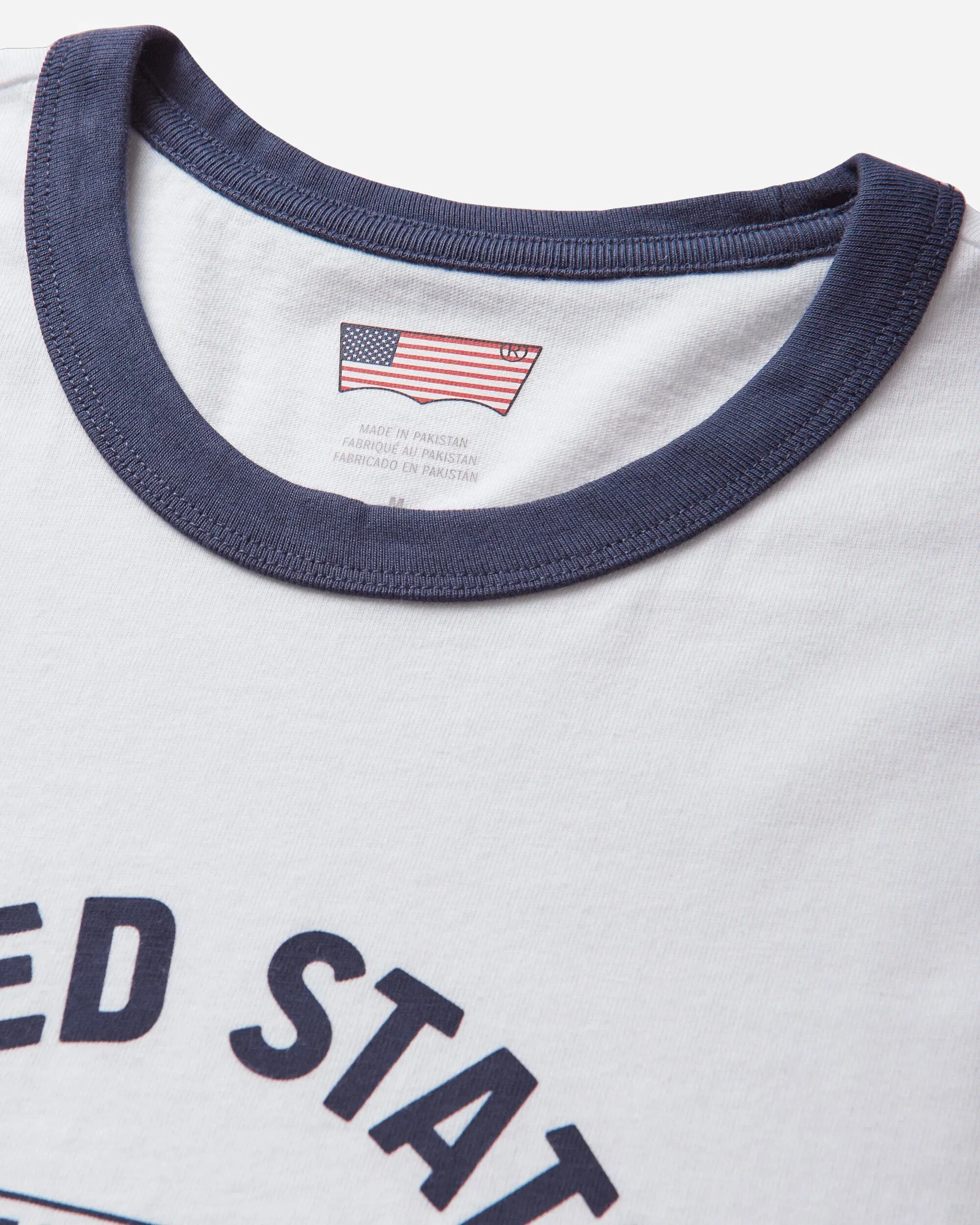 Levi's Men's U.S. Soccer Ringer T-Shirt White