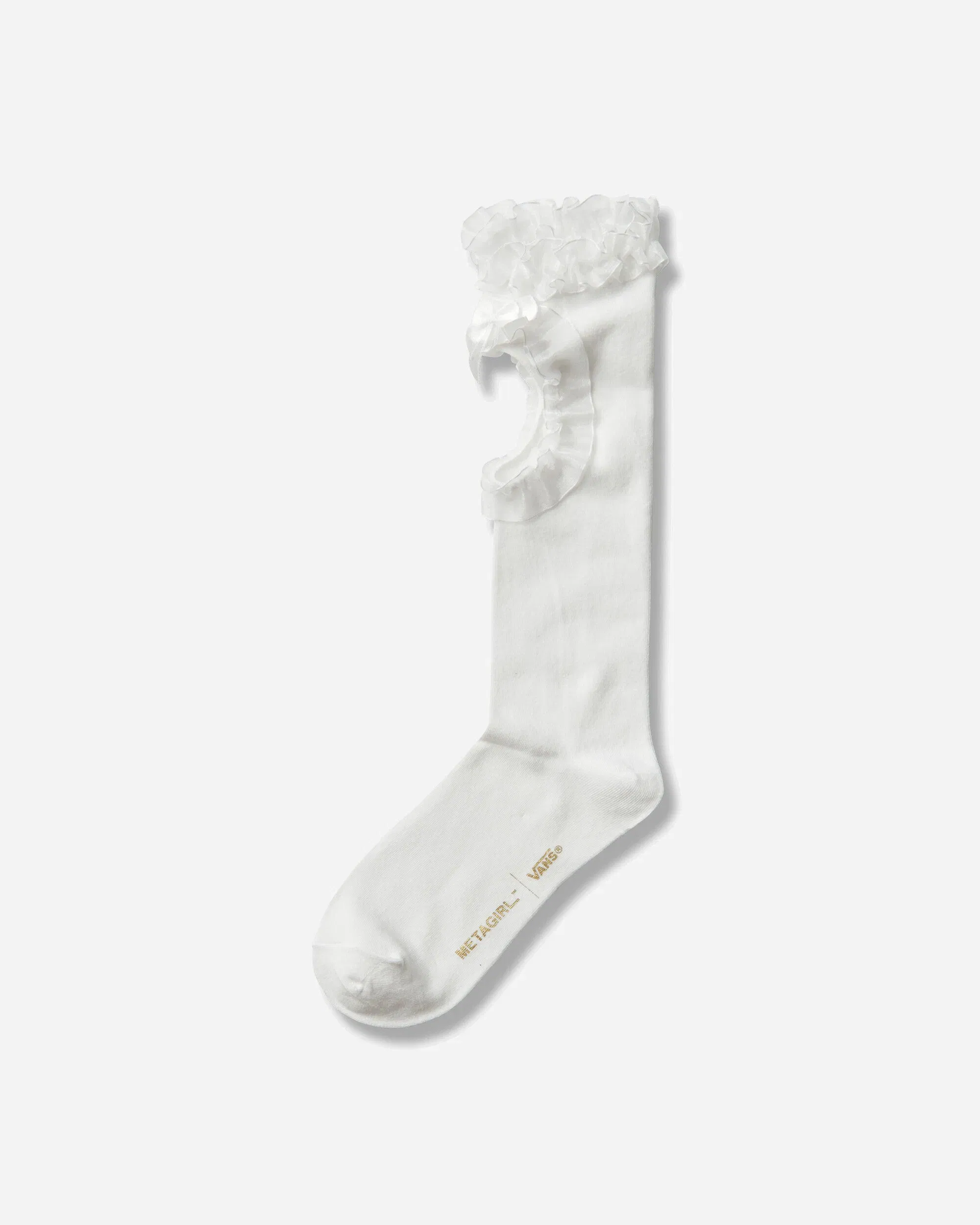 Vans MetaGirl Ruffle Knee High Socks White