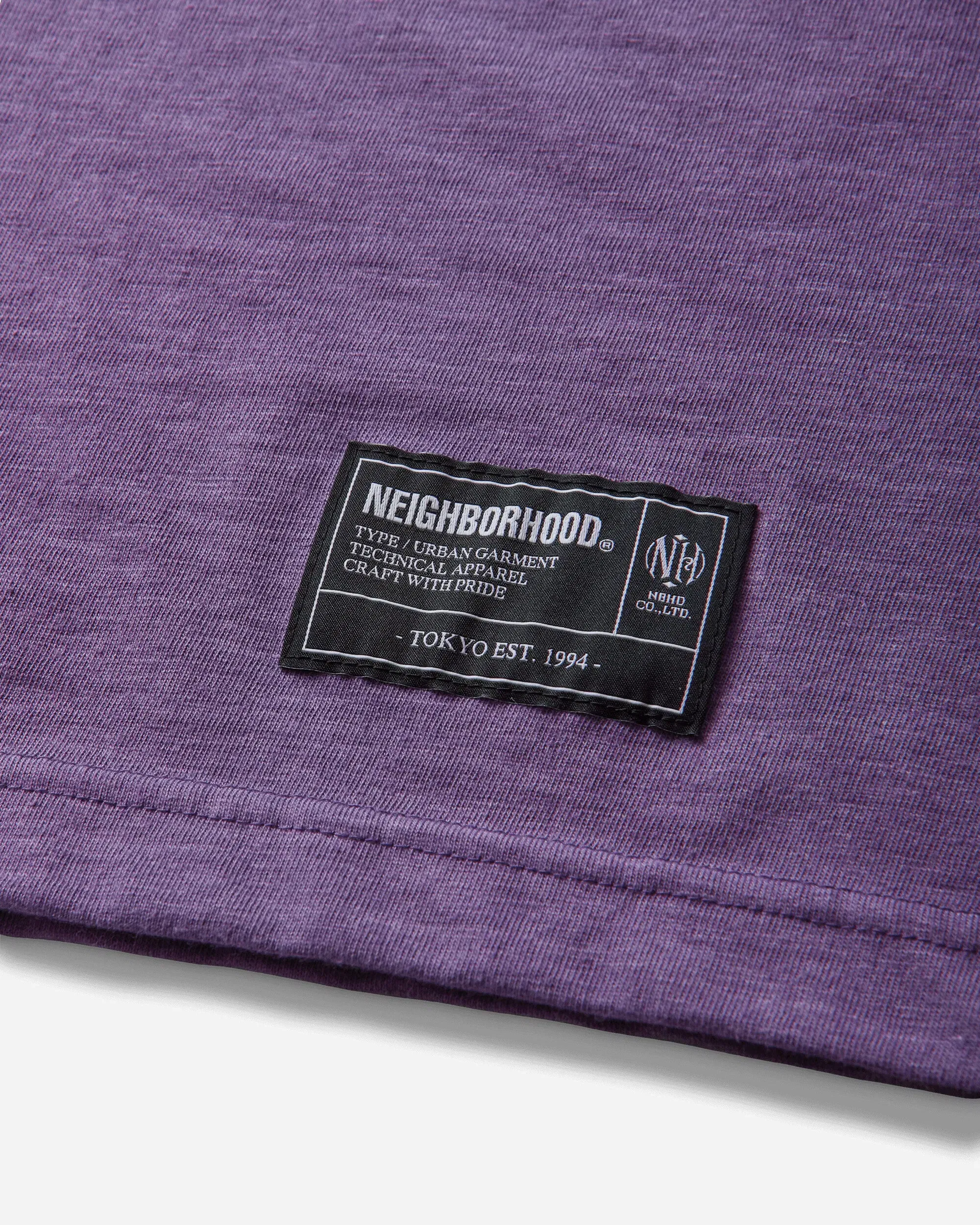 Neighborhood Men's Heather Fabric T-Shirt Purple