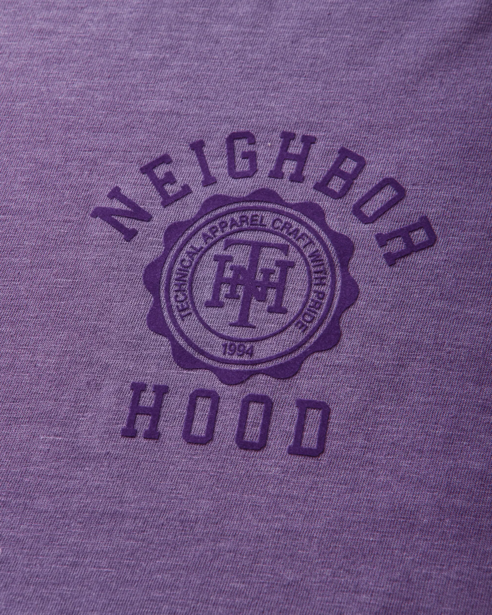 Neighborhood Men's Heather Fabric T-Shirt Purple