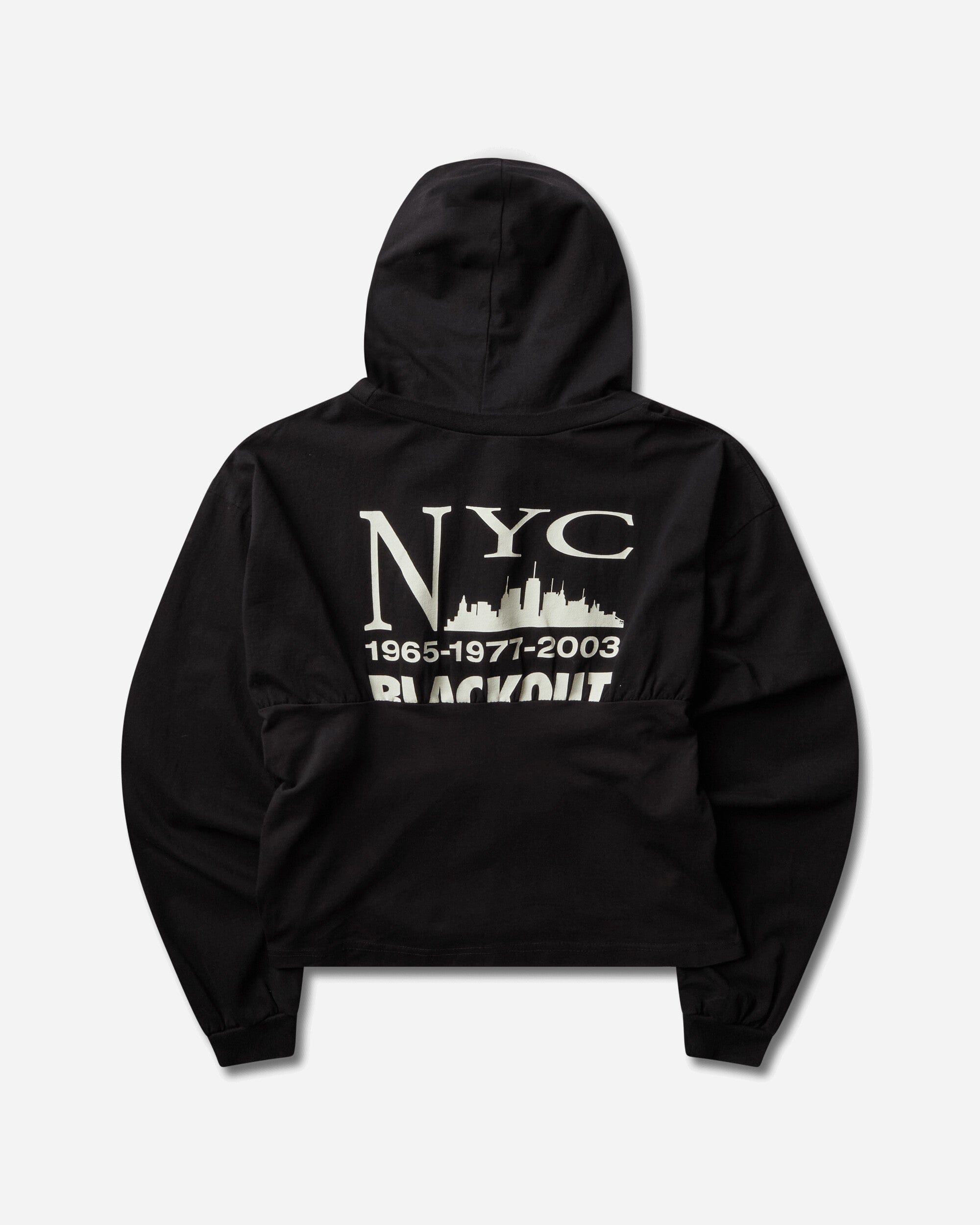 Protocol Index Reconstructed Hourglass Hoodie Black