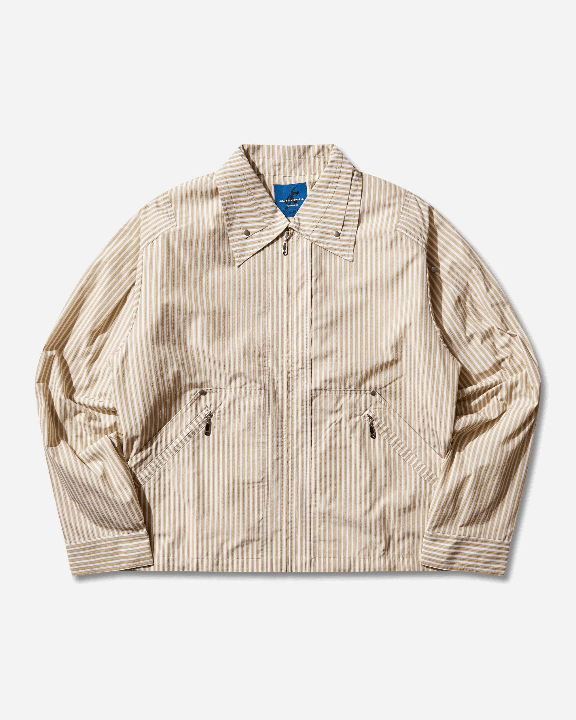 ASICS Novalis Mirbelioids Jacket Brown Stripe