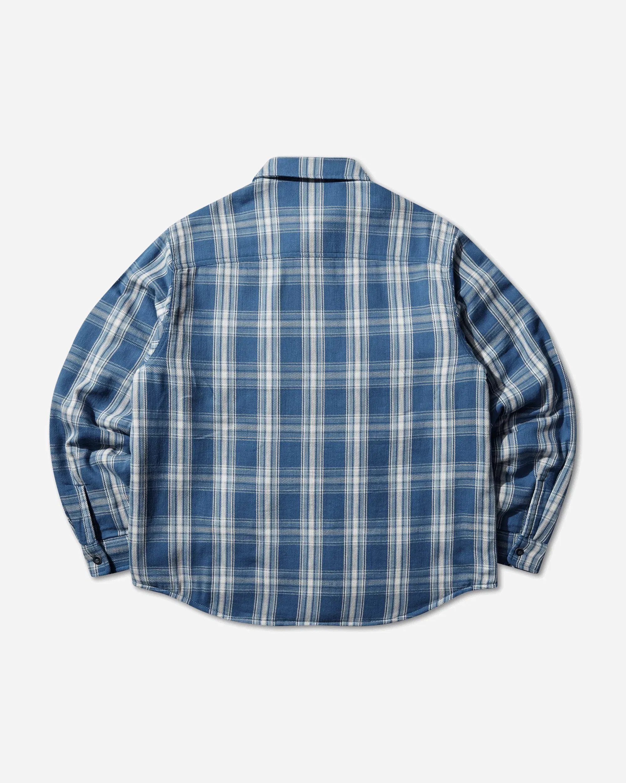 Stussy Lau Plaid Shirt Jacket Blue