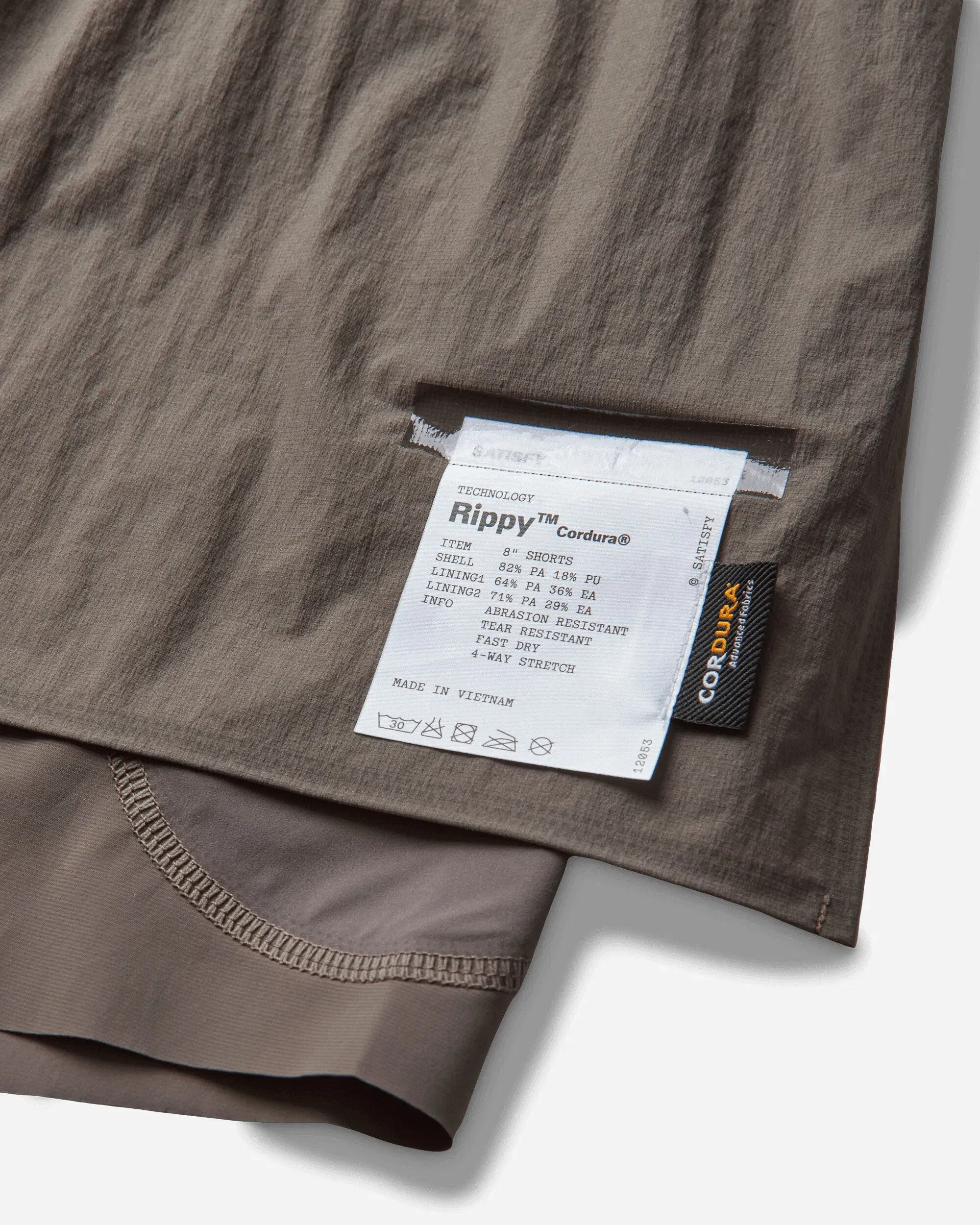 Satisfy Men's Rippy Cordura 8in Trail Shorts Morel