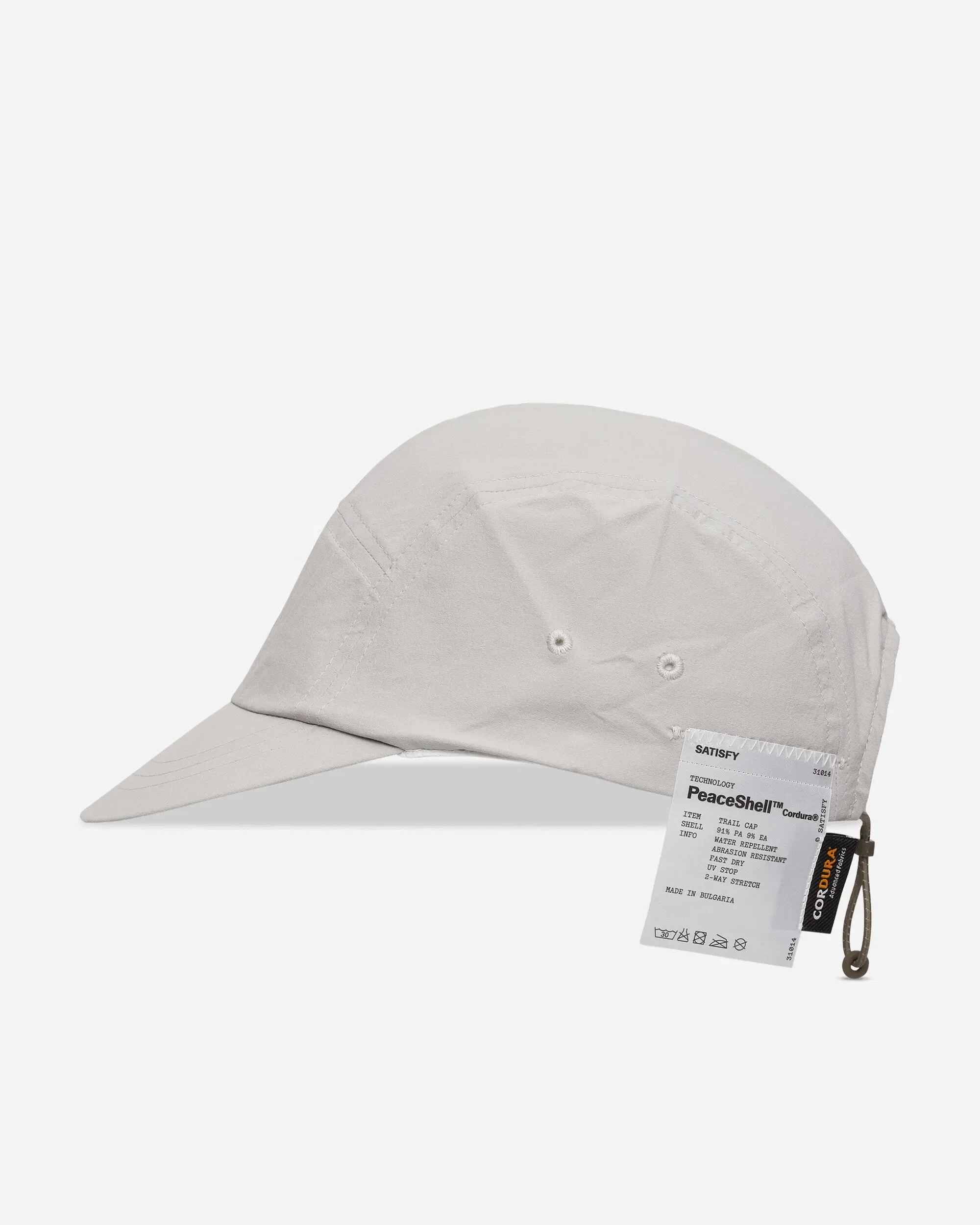 Satisfy PeaceShell Cordura Trail Cap Light Grey