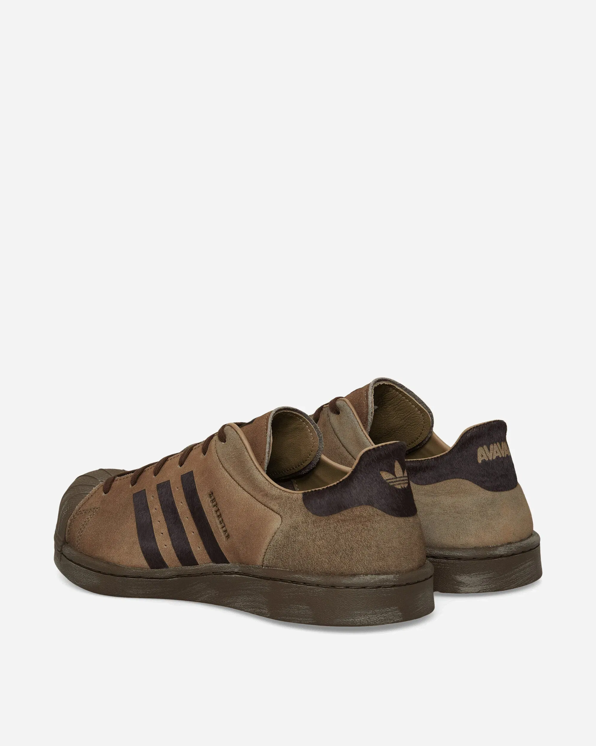 adidas Women's Avavav Superstar Sneakers Dark Brown
