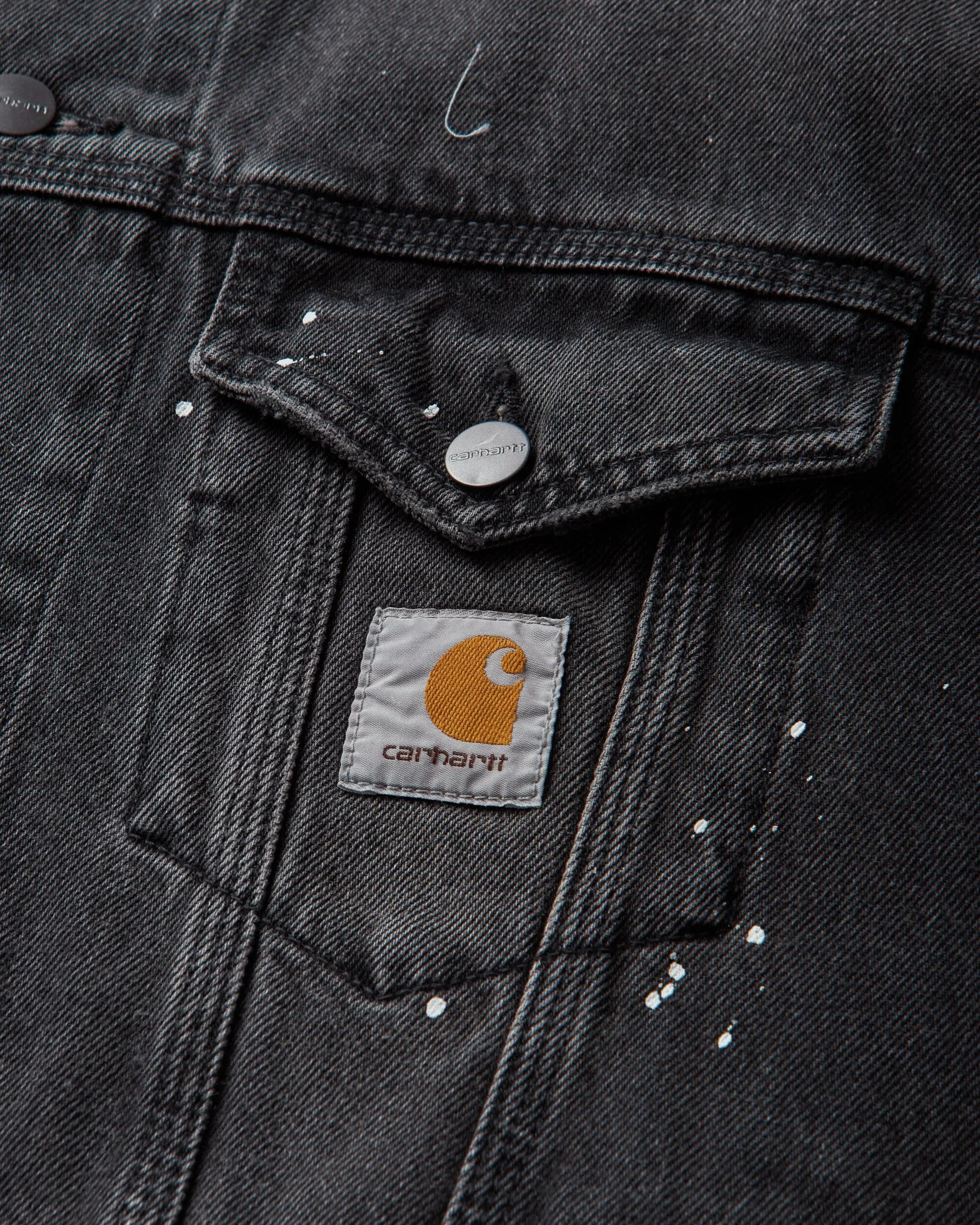 Carhartt WIP Men's Helston Jacket Black (Destroy Wash)