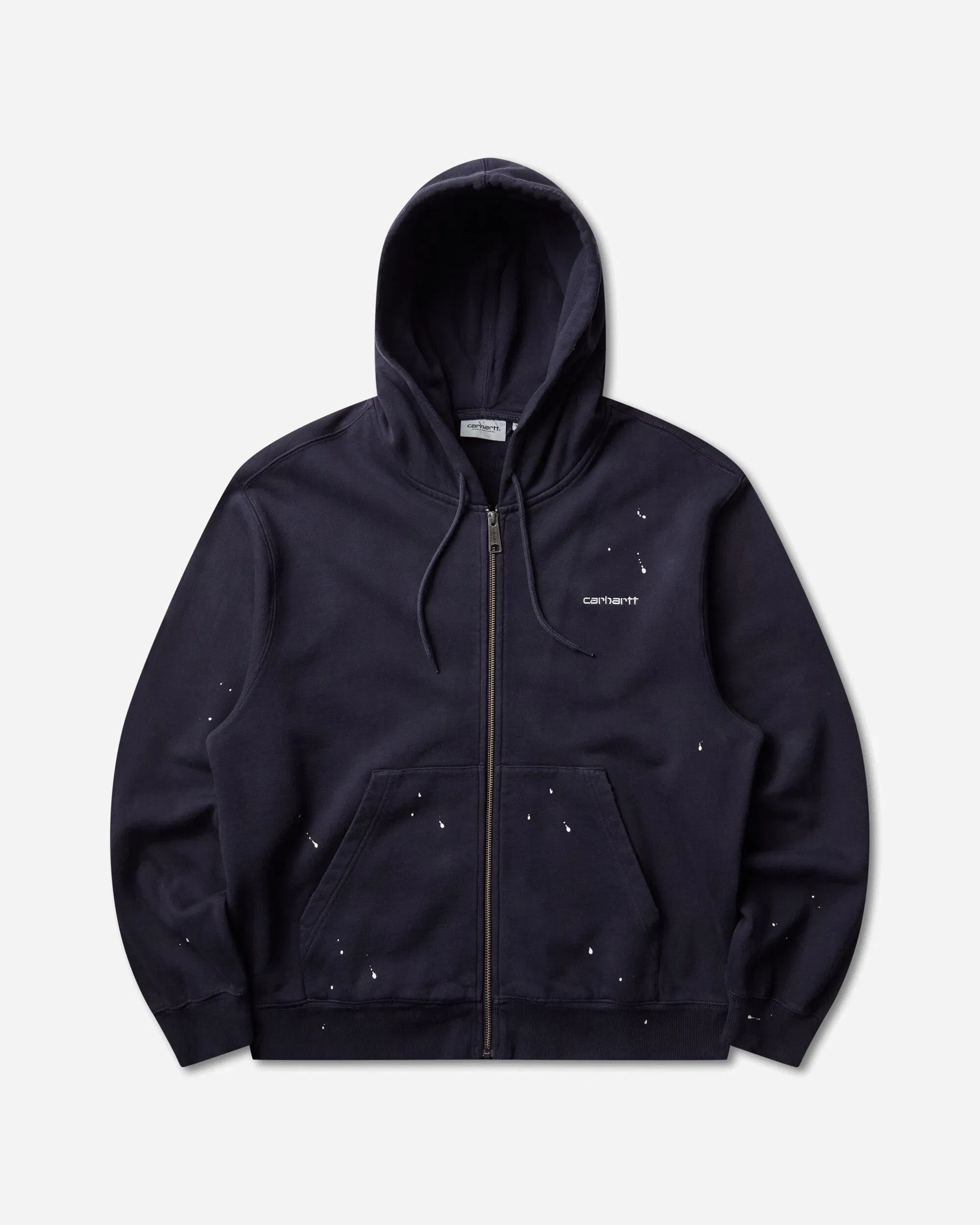 Carhartt WIP Men's Hooded Painter Jacket Dark Navy (Destroy Wash)