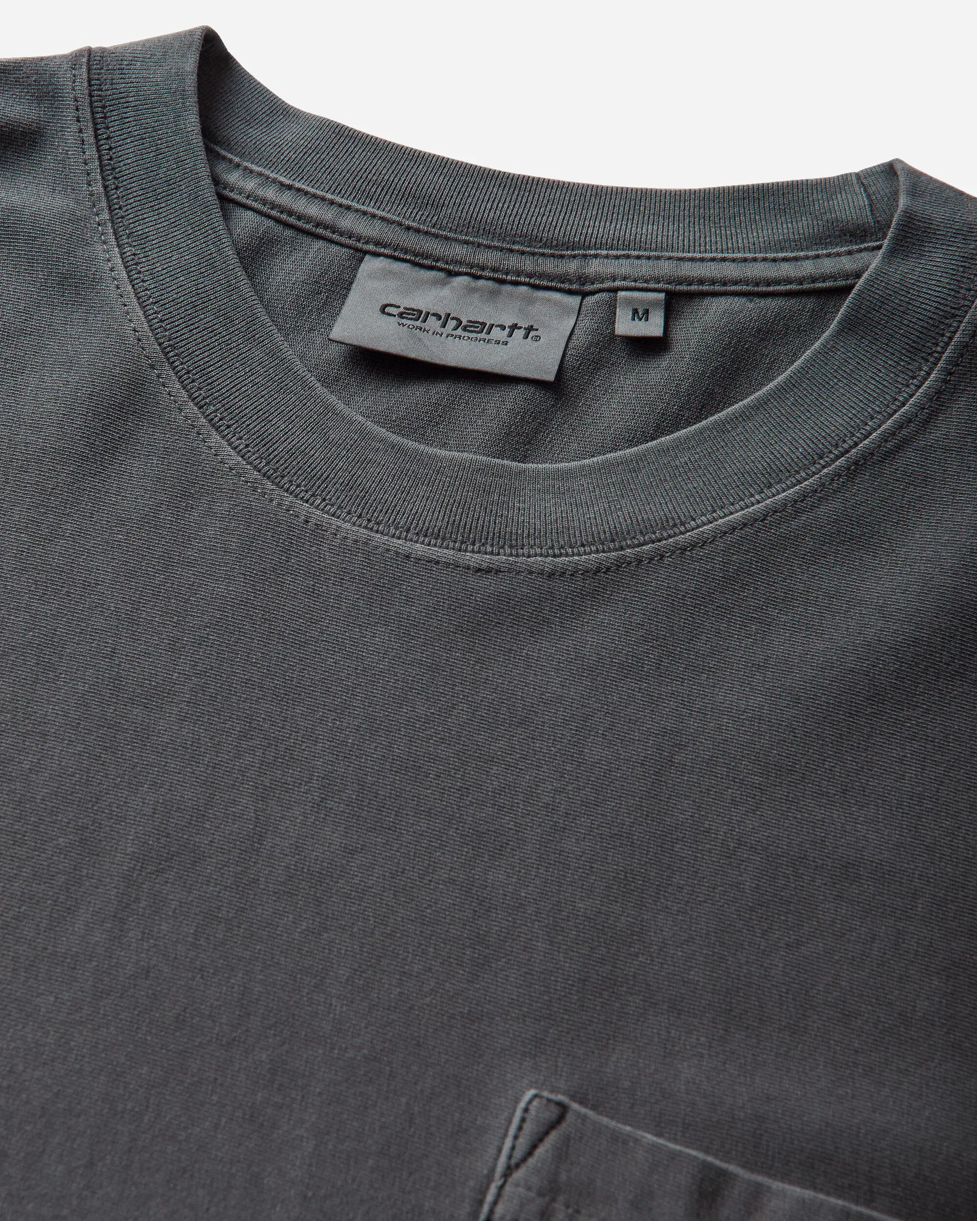 Carhartt WIP Men's Loose Pocket Longsleeve T-Shirt Black (Garment Dyed)