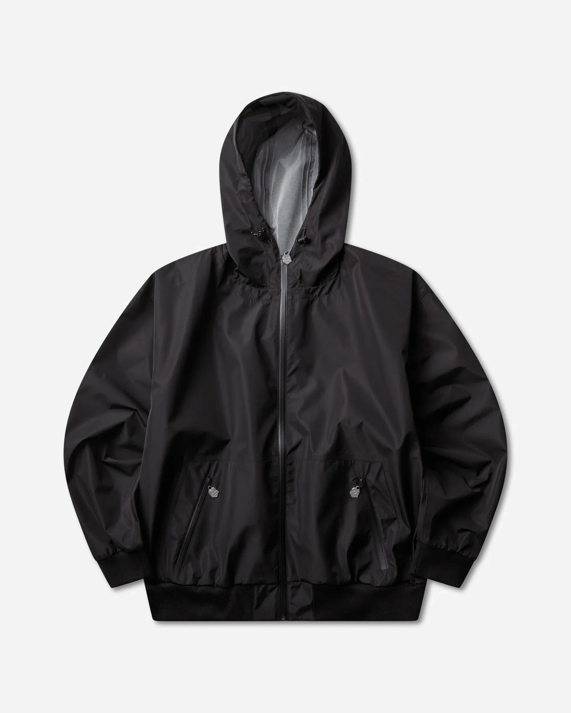 CHITO Men's Reflective Finesse Pup Performance Rain Jacket Black
