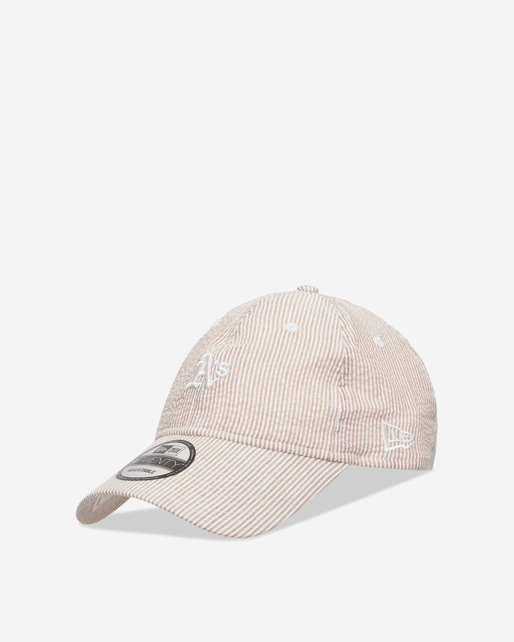 New Era Athletics MLB Seersucker 9TWENTY Adjustable Cap Light Beige