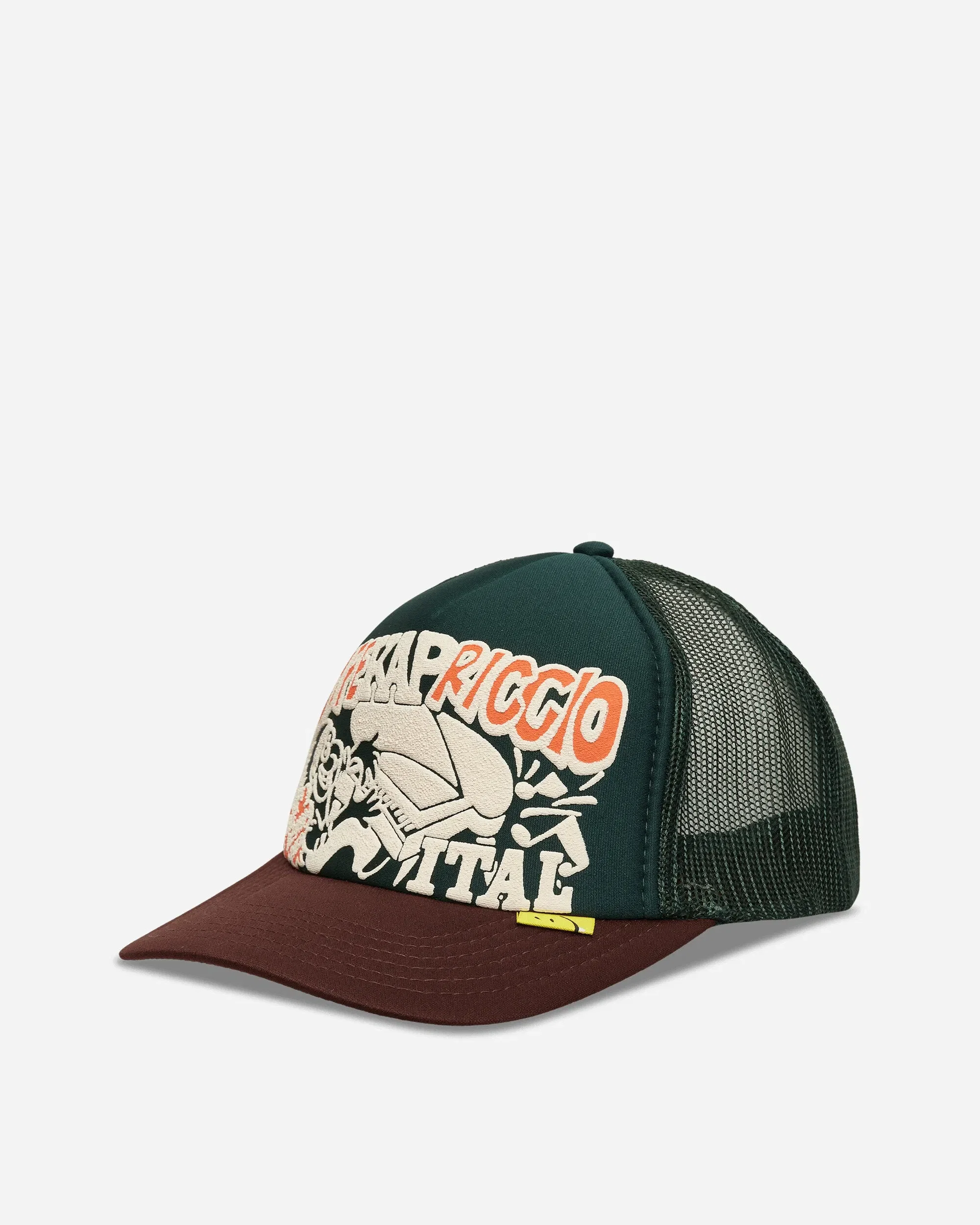KAPITAL Life Kapriccio Track Cap Green / Brown