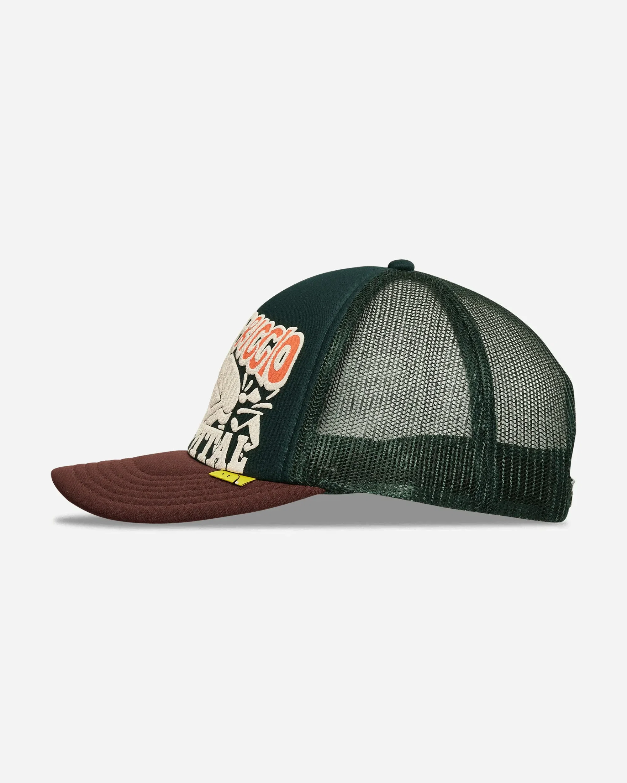 KAPITAL Life Kapriccio Track Cap Green / Brown
