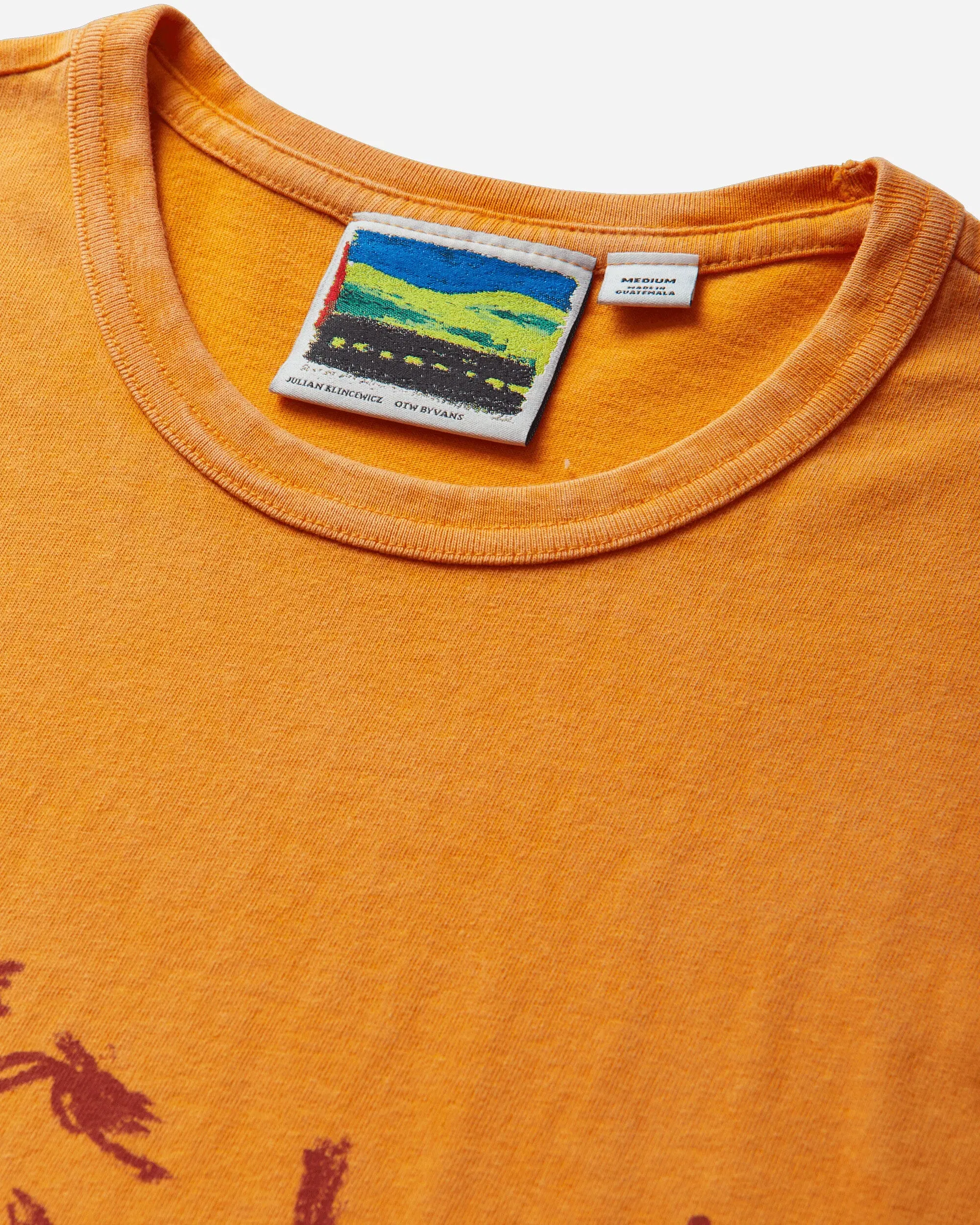 Vans Men's Julian Klincewicz Washed T-Shirt Orange Pepper