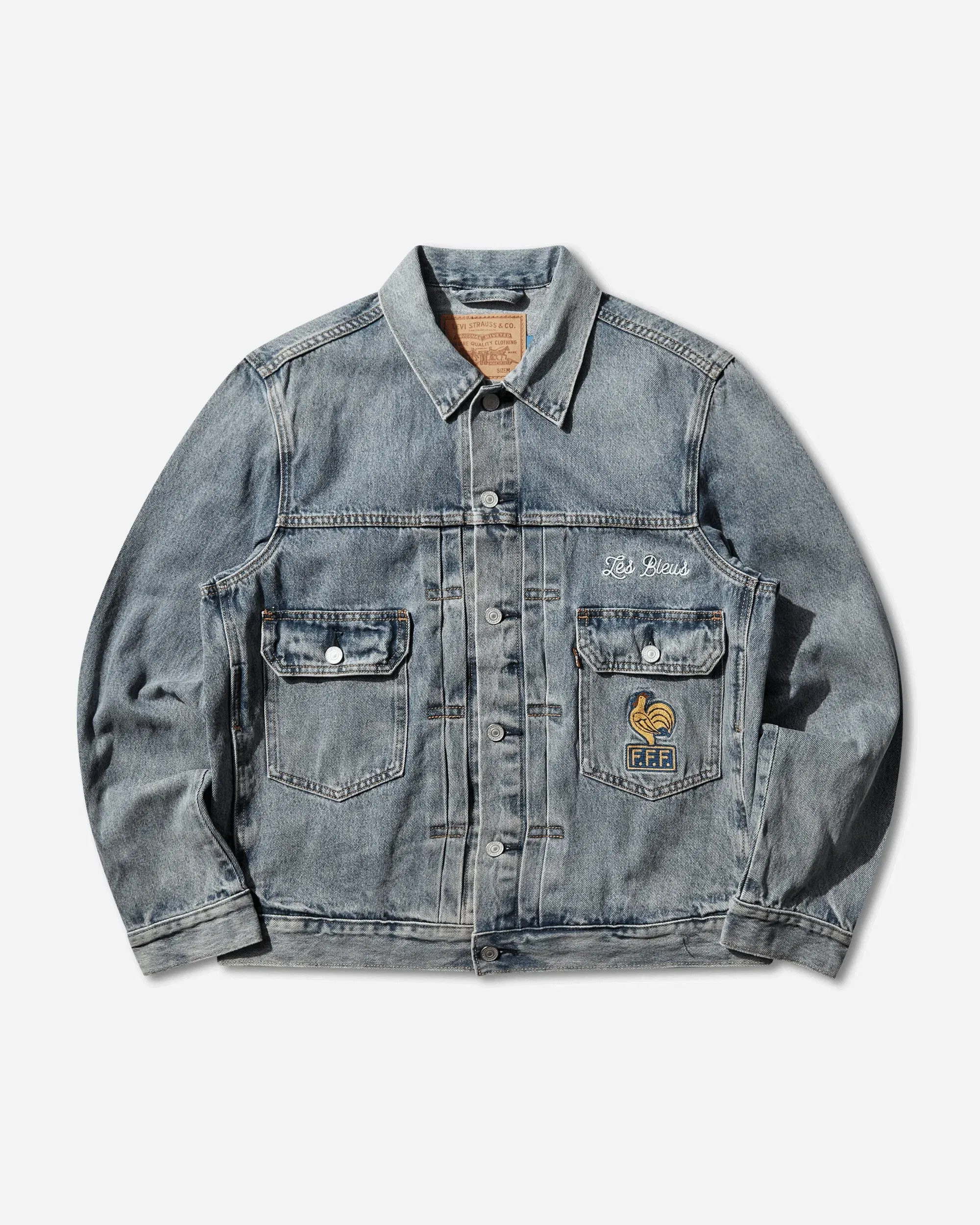 Levi's Men's France Football Type II Trucker Jacket Dark Indigo