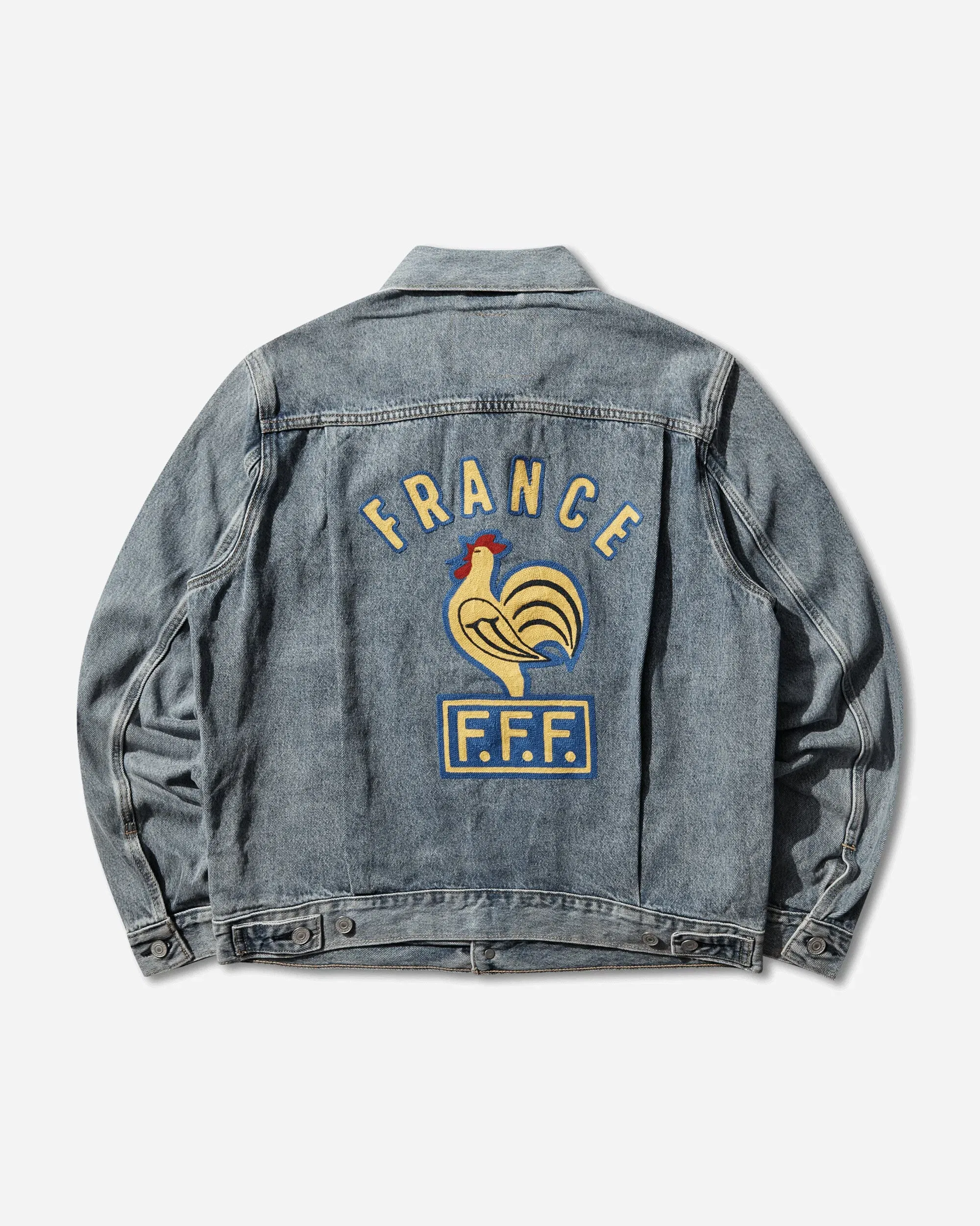 Levi's Men's France Football Type II Trucker Jacket Dark Indigo