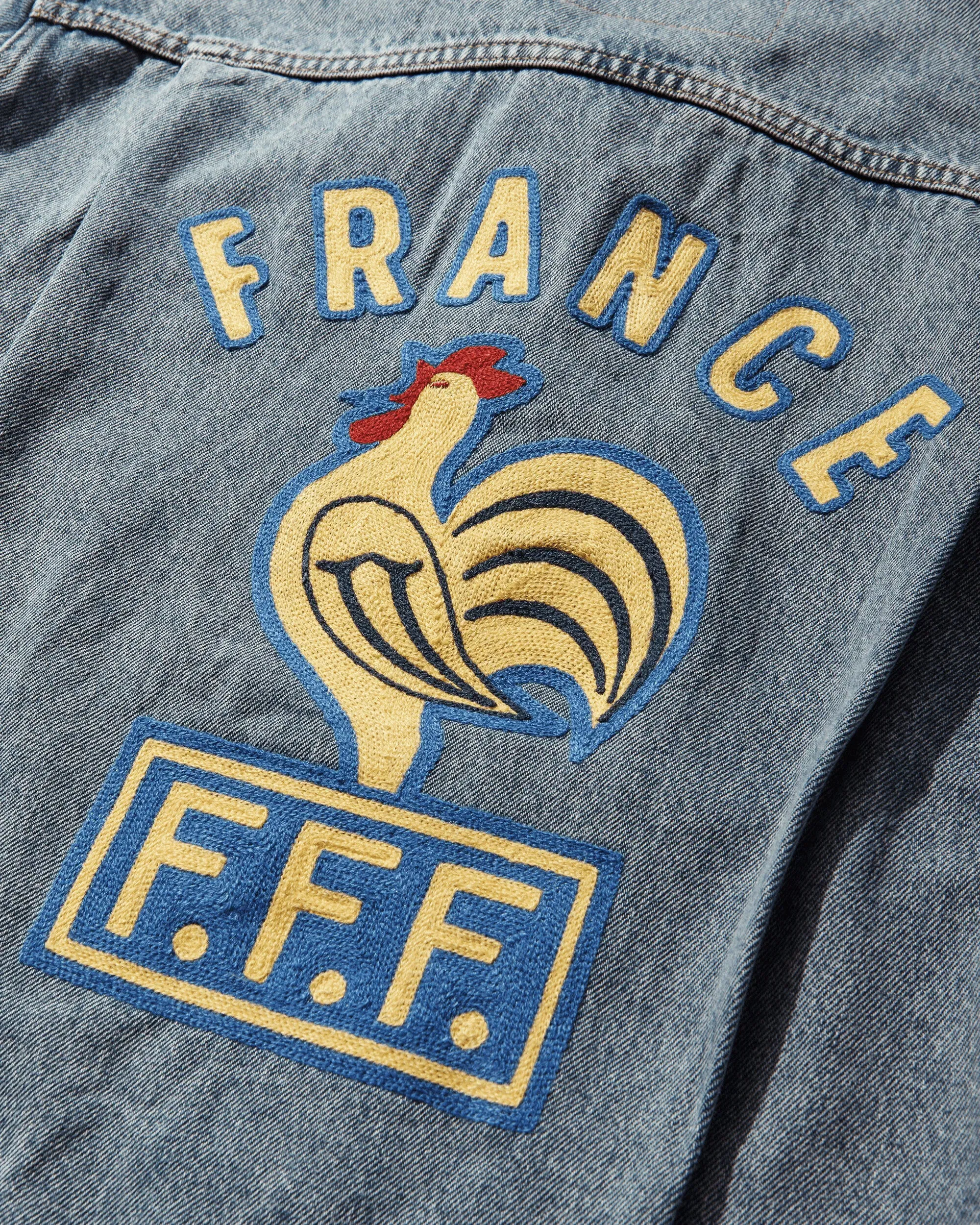 Levi's Men's France Football Type II Trucker Jacket Dark Indigo