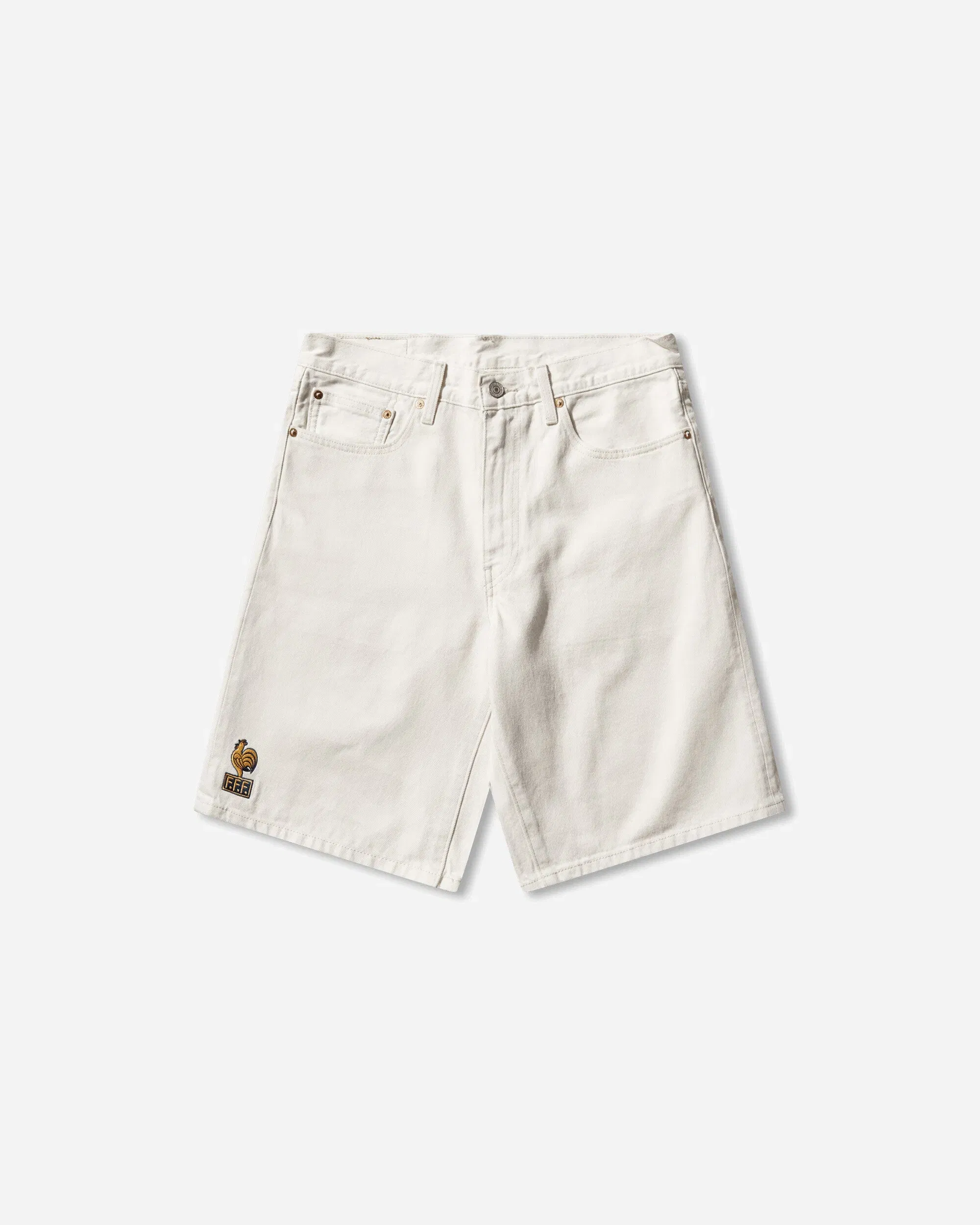 Levi's Men's France Football 478 Baggy Shorts White