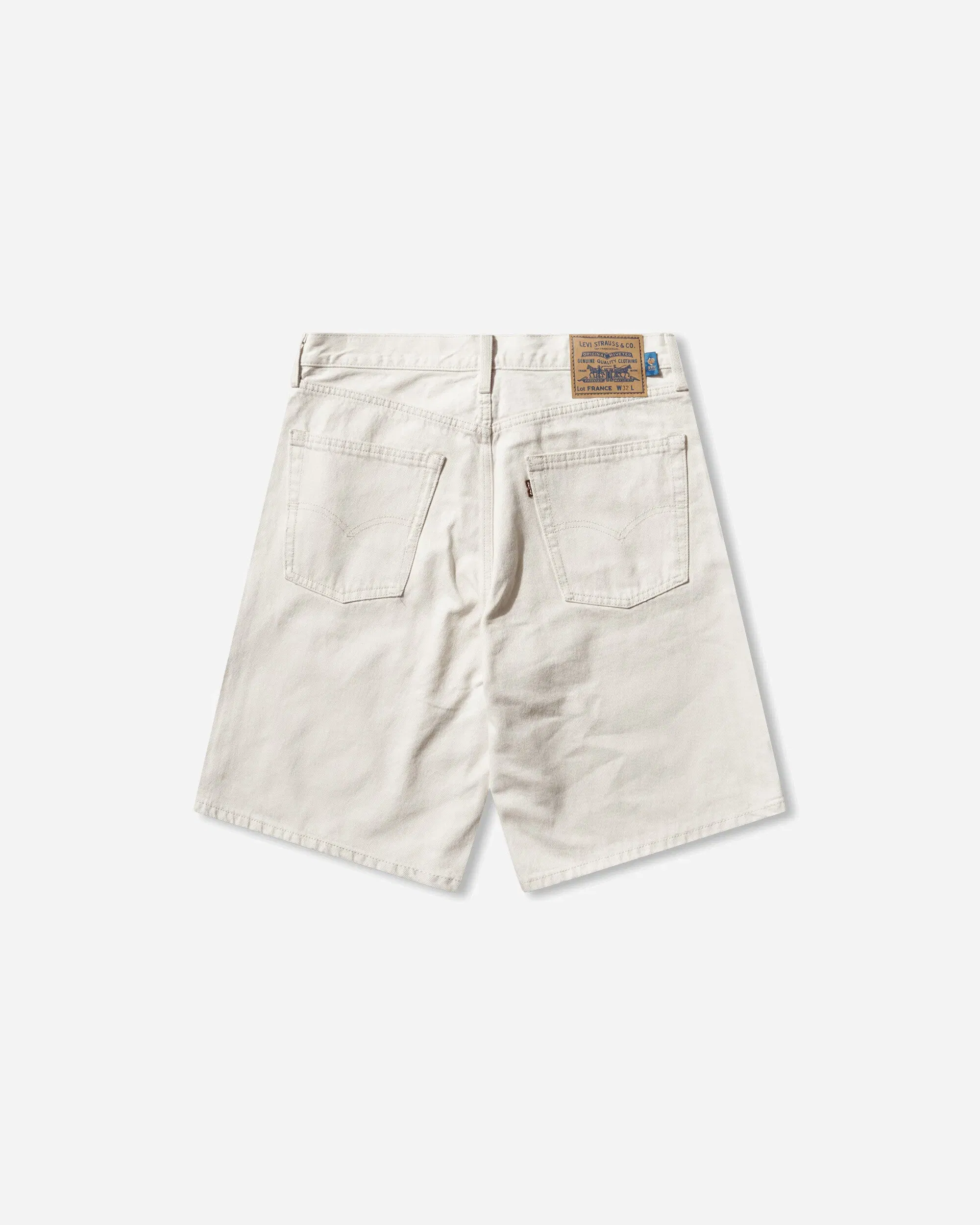 Levi's Men's France Football 478 Baggy Shorts White