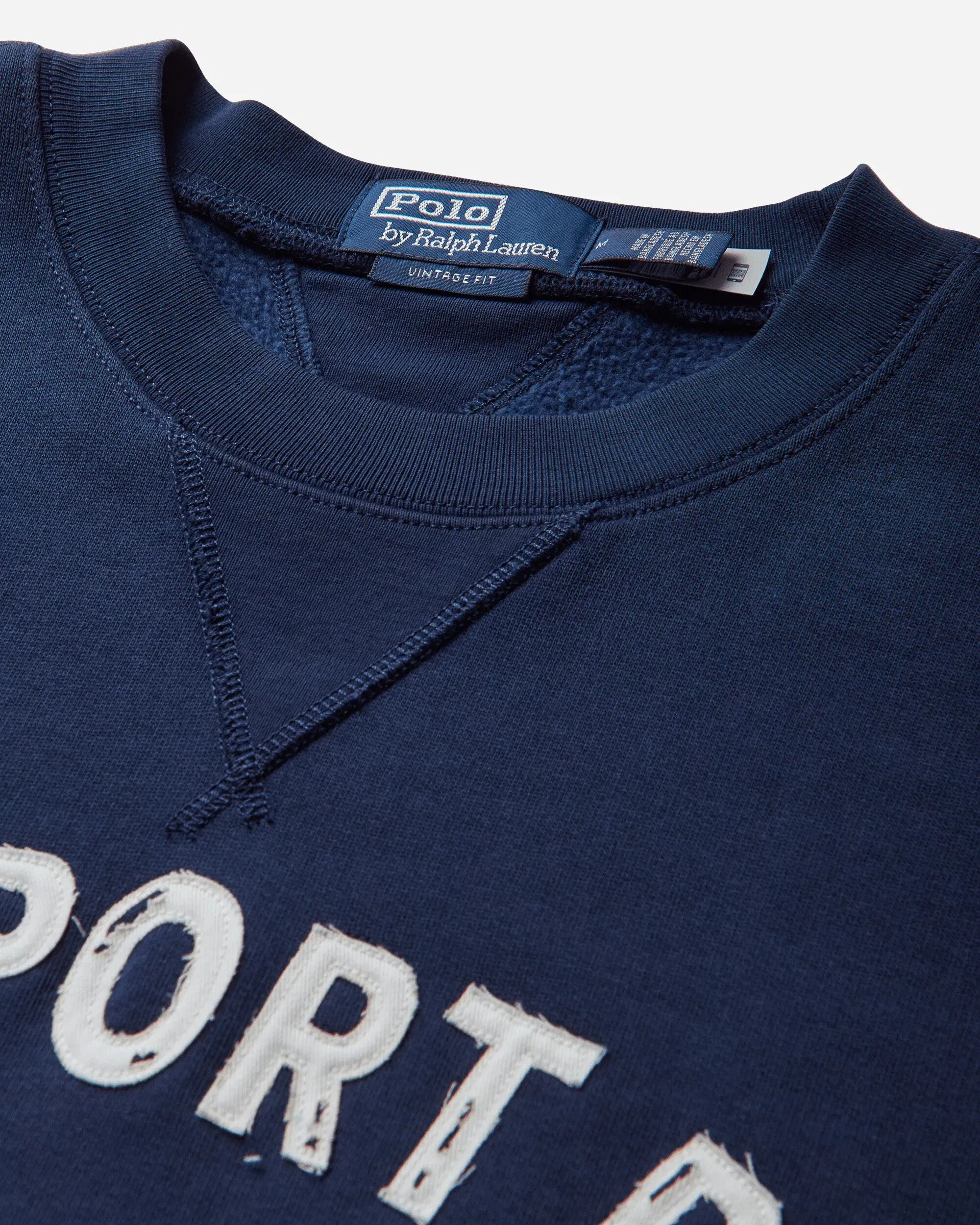 Polo Ralph Lauren Men's Vintage Fit Fleece Graphic Sweatshirt Newport Navy