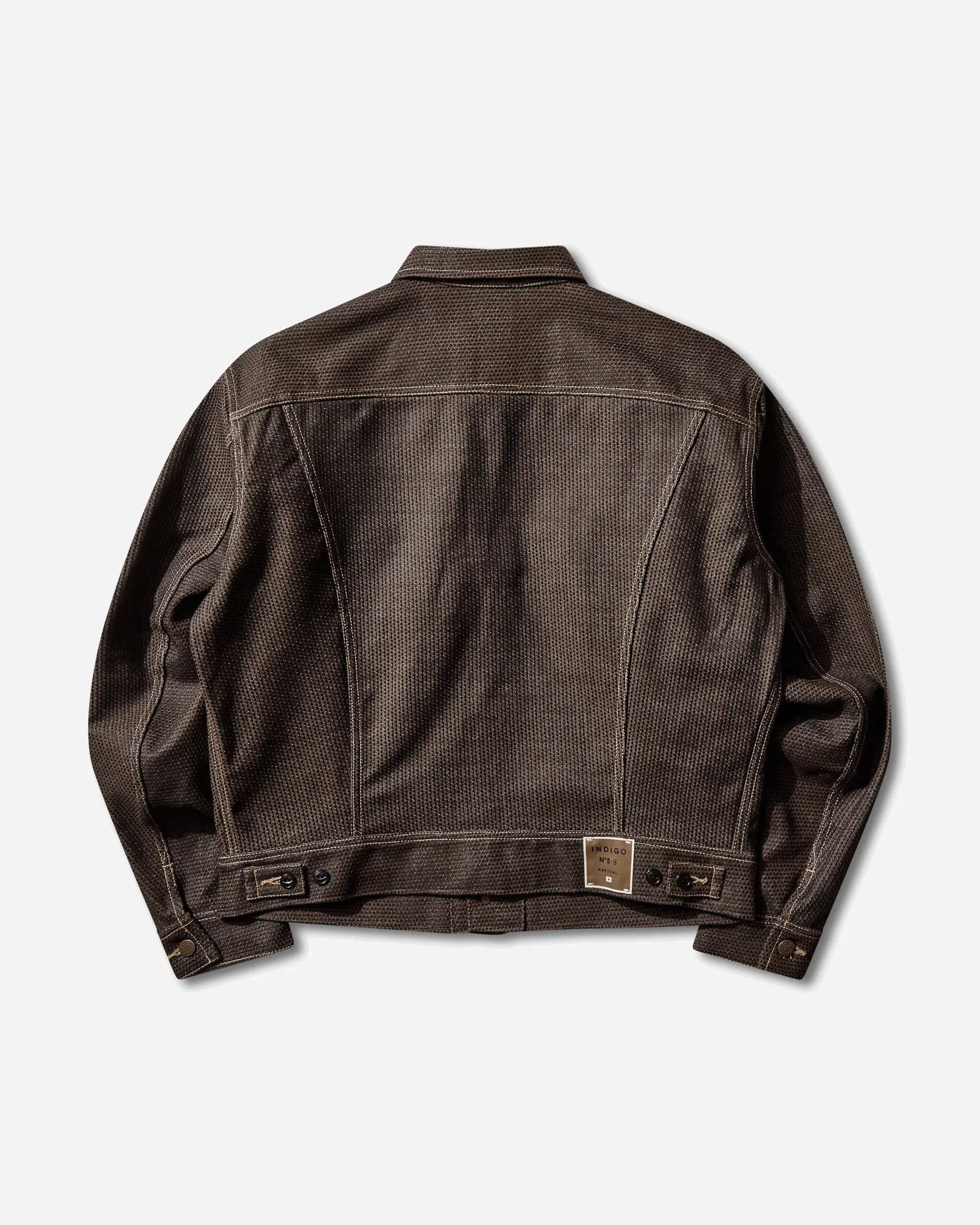 KAPITAL Men's Century Denim Westerner Regular Jacket (Kakishibu Dye) Persimmon / Indigo