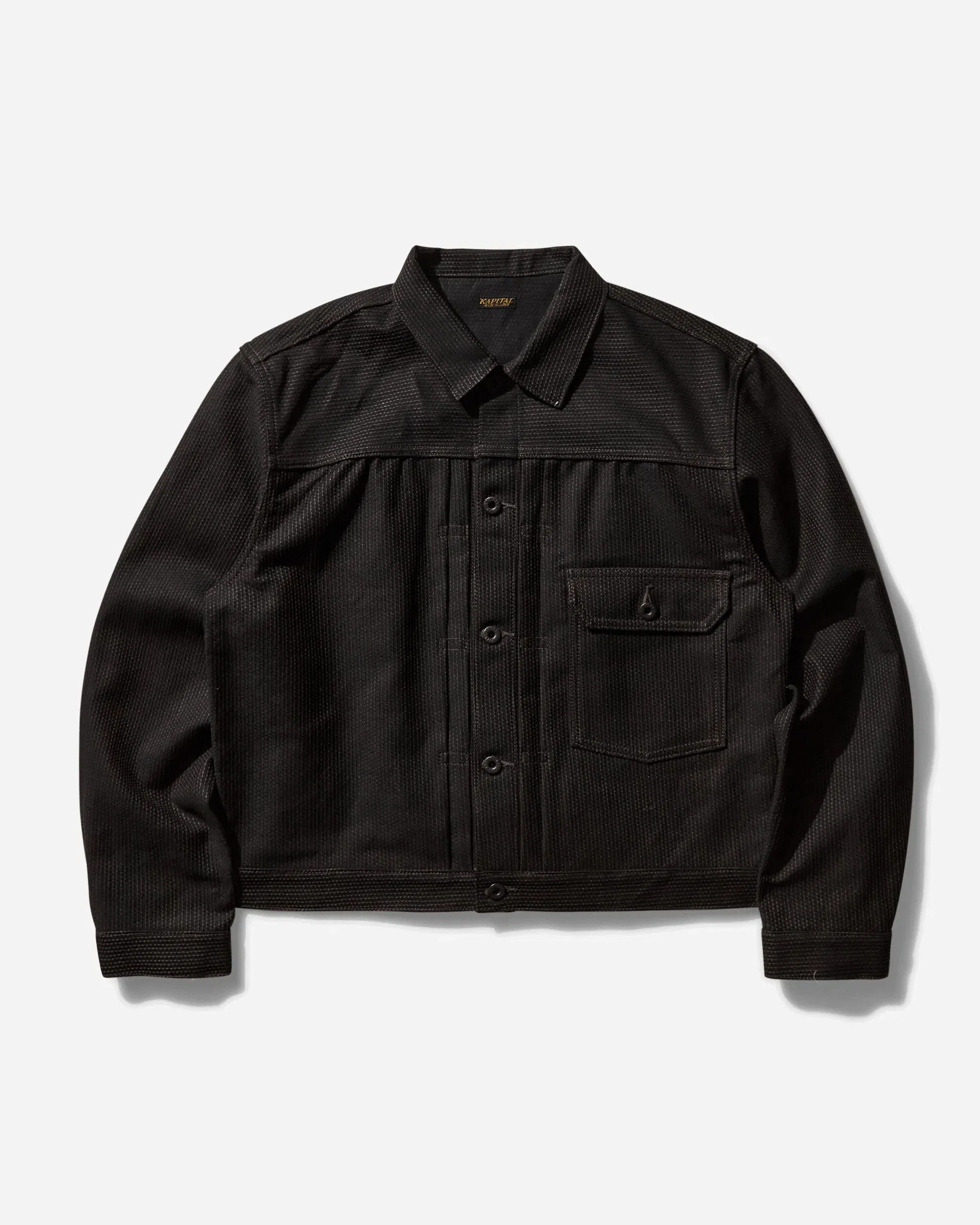 KAPITAL Men's Century Denim No.9 1st Jacket Mud Dye