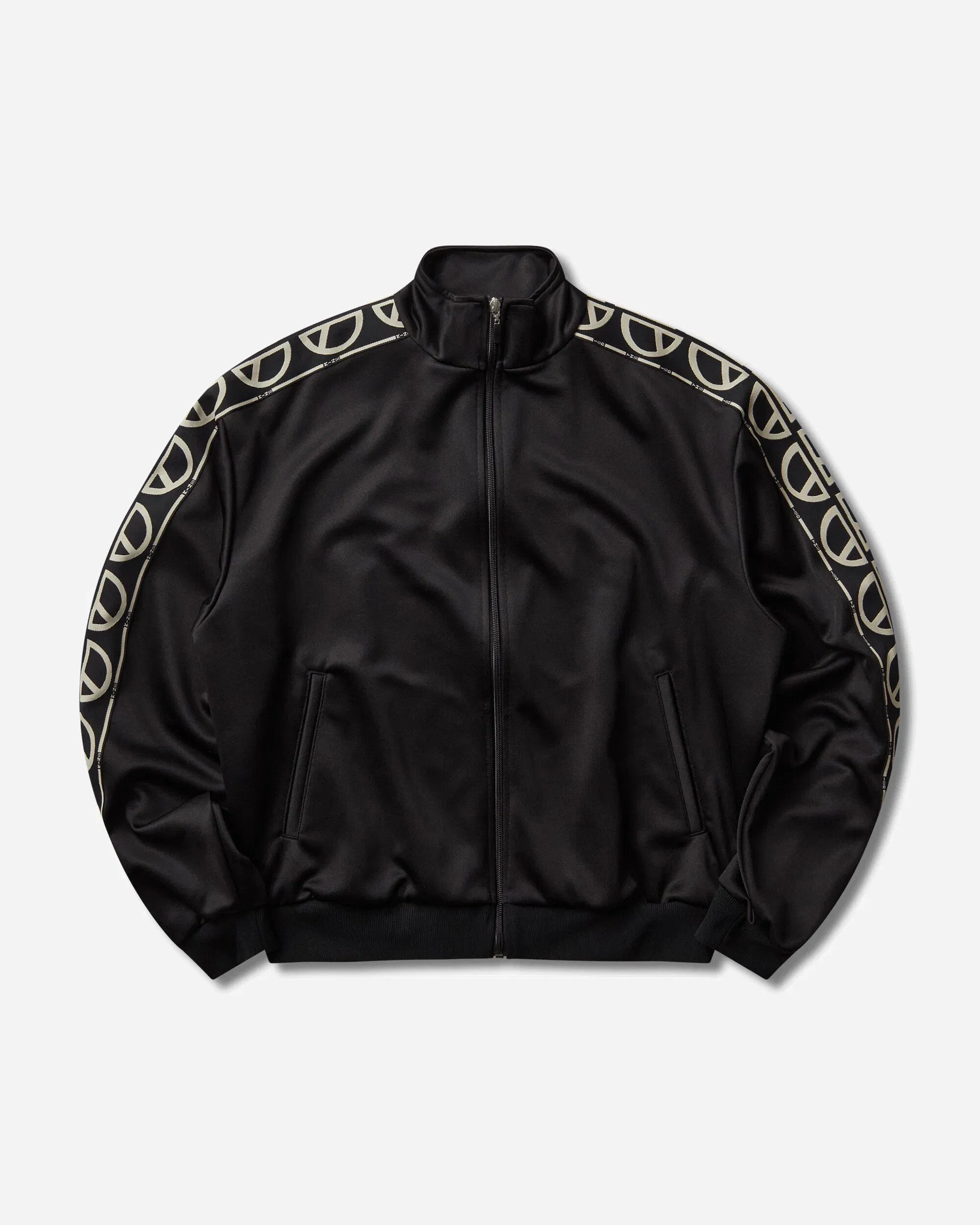 KAPITAL Men's Smooth Jersey TH.D.D. Track Jacket Black