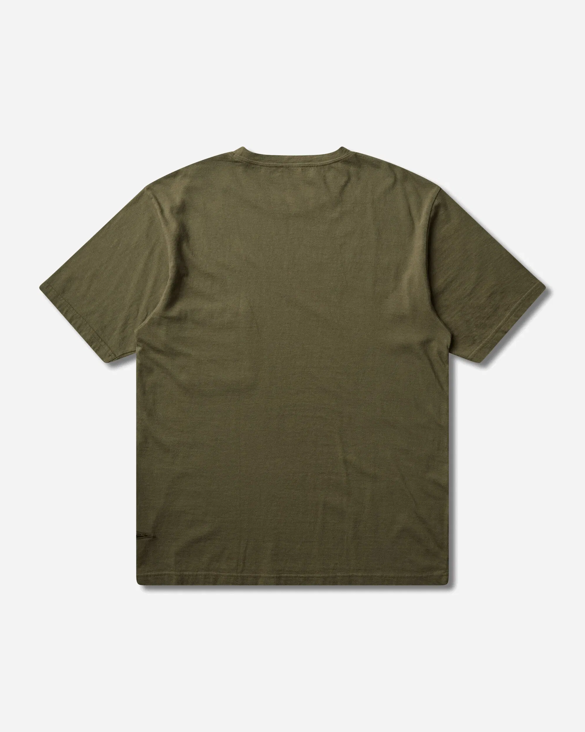 KAPITAL Men's 20/-Jersey Pennant T-Shirt (3Flags) Khaki